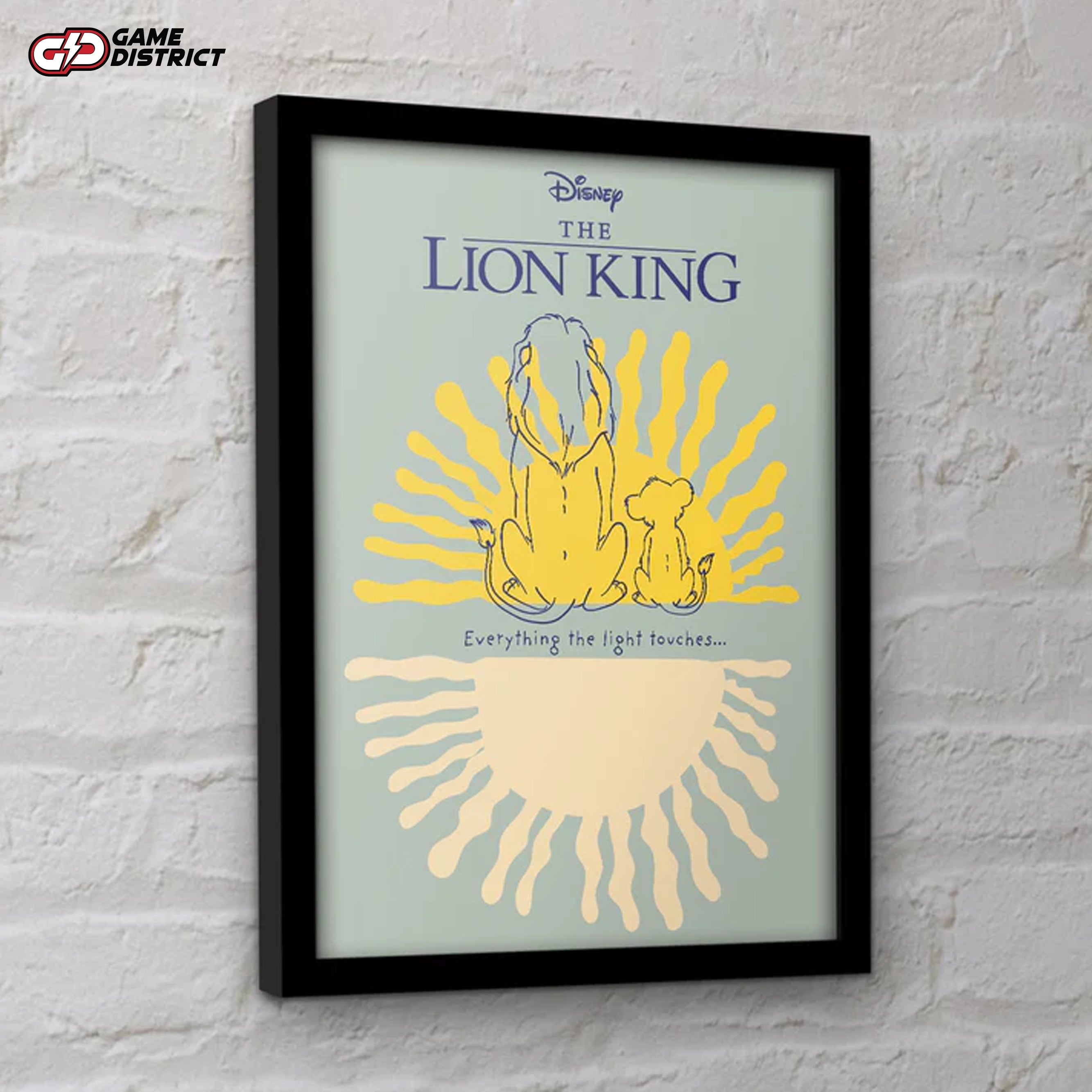 "Framed Mufasa collector print featuring a majestic portrayal of the iconic Lion King character."
"Close-up of the professionally framed Mufasa print with a polished and durable finish."
"Display-ready Mufasa collector print on a modern wall, perfect for Disney fans."
"Premium Lion King framed artwork showcasing the grandeur of Mufasa for collectors."