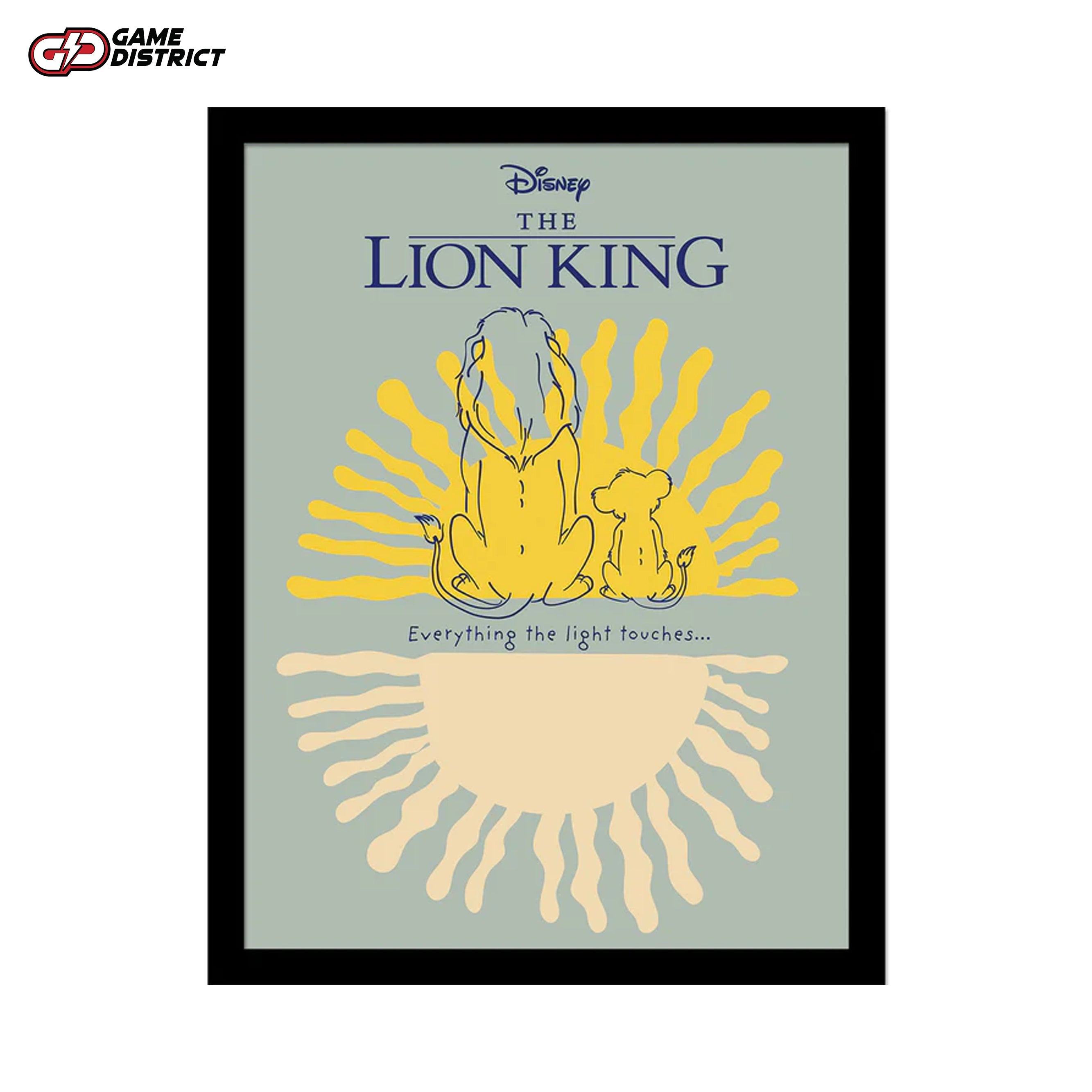 "Framed Mufasa collector print featuring a majestic portrayal of the iconic Lion King character."
"Close-up of the professionally framed Mufasa print with a polished and durable finish."
"Display-ready Mufasa collector print on a modern wall, perfect for Disney fans."
"Premium Lion King framed artwork showcasing the grandeur of Mufasa for collectors."