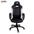 "NACON Gaming Chair Official PlayStation Edition in black and white, showcasing ergonomic design."
"Side view of the NACON PlayStation gaming chair with adjustable height and comfortable armrests."
"Top-down view of the black and white NACON chair, highlighting its sturdy build and sleek finish."
"Close-up of the chair’s PlayStation branding and smooth-rolling wheels."