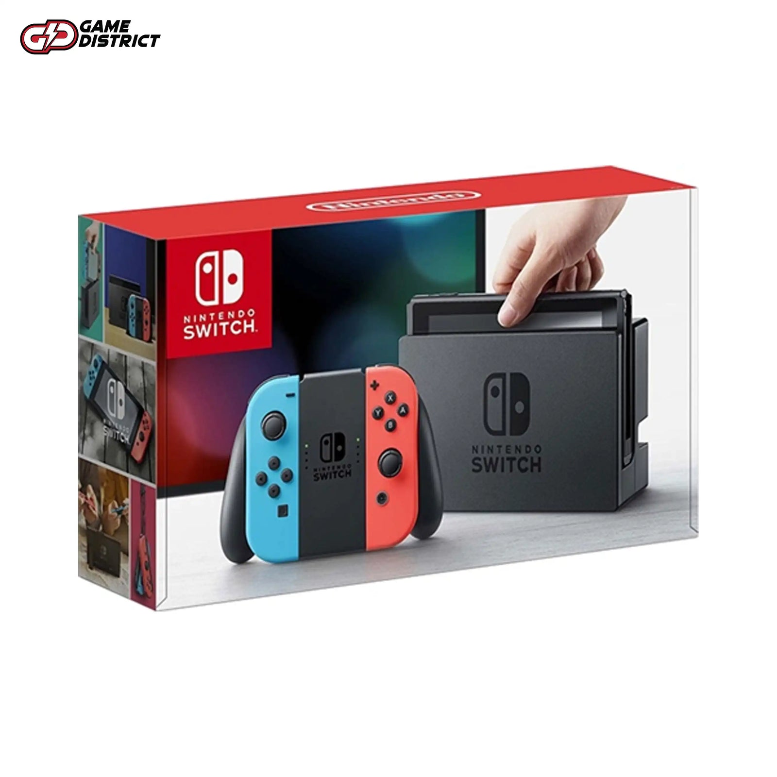 Nintendo Switch Console, 32GB + Neon Red/Blue Joy-Con, Boxed