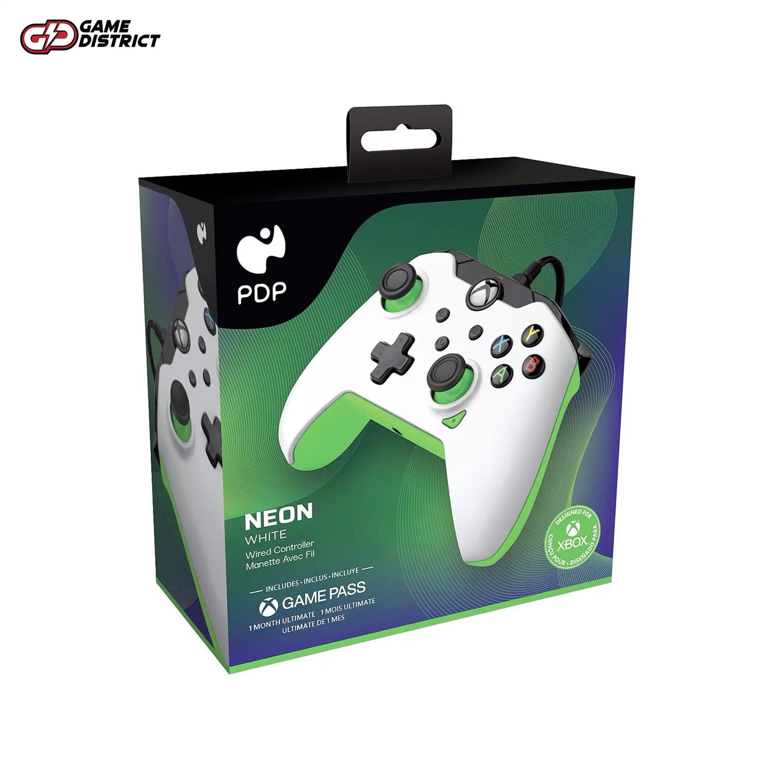PDP Wired Controller: Neon White