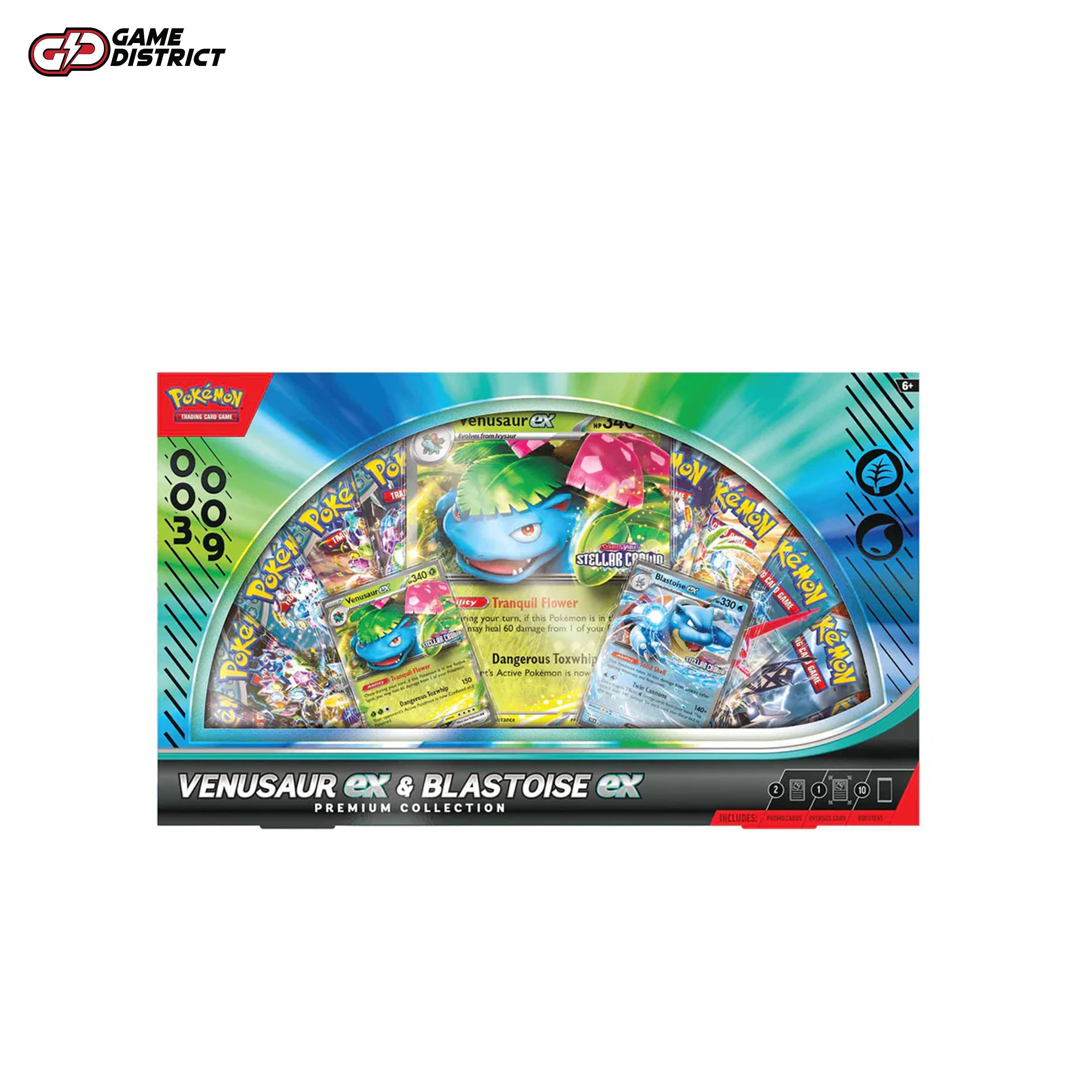 Pokémon TCG: Venusaur ex & Blastoise ex Collection Box