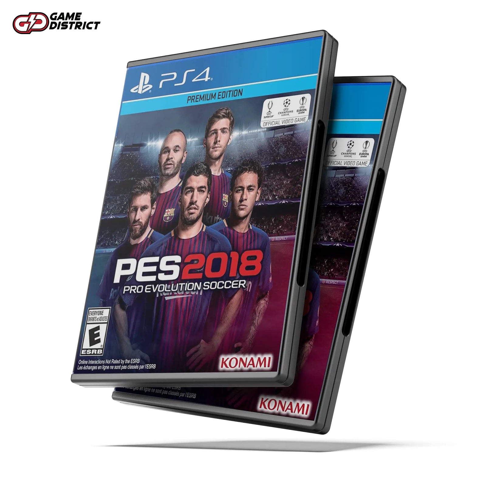 Pro Evolution Soccer 2018  PS4 Game Cover DVD Buy Online Mockup Used