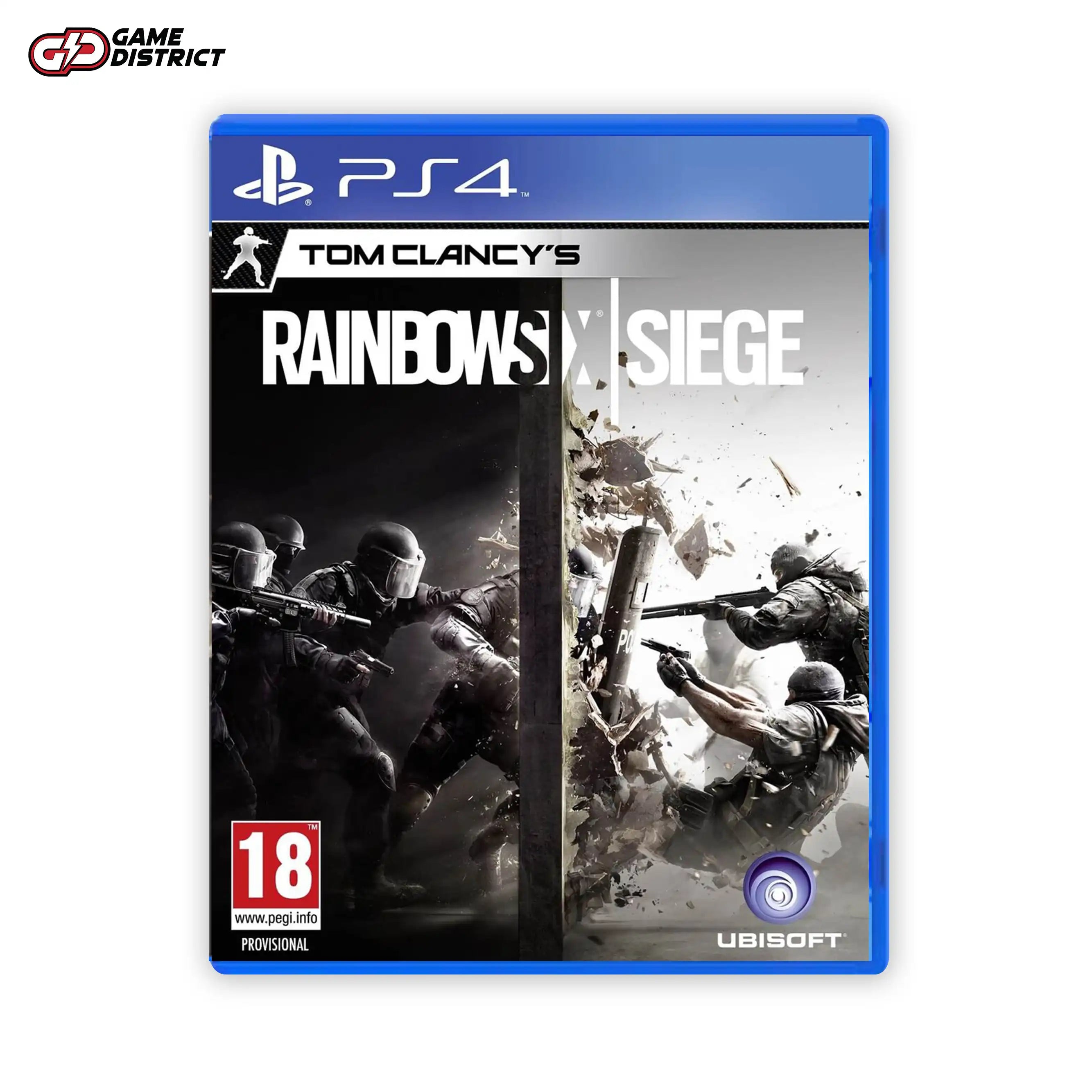 Rainbow_Six_Siege PS4 Game Cover DVD Buy Online Mockup Used