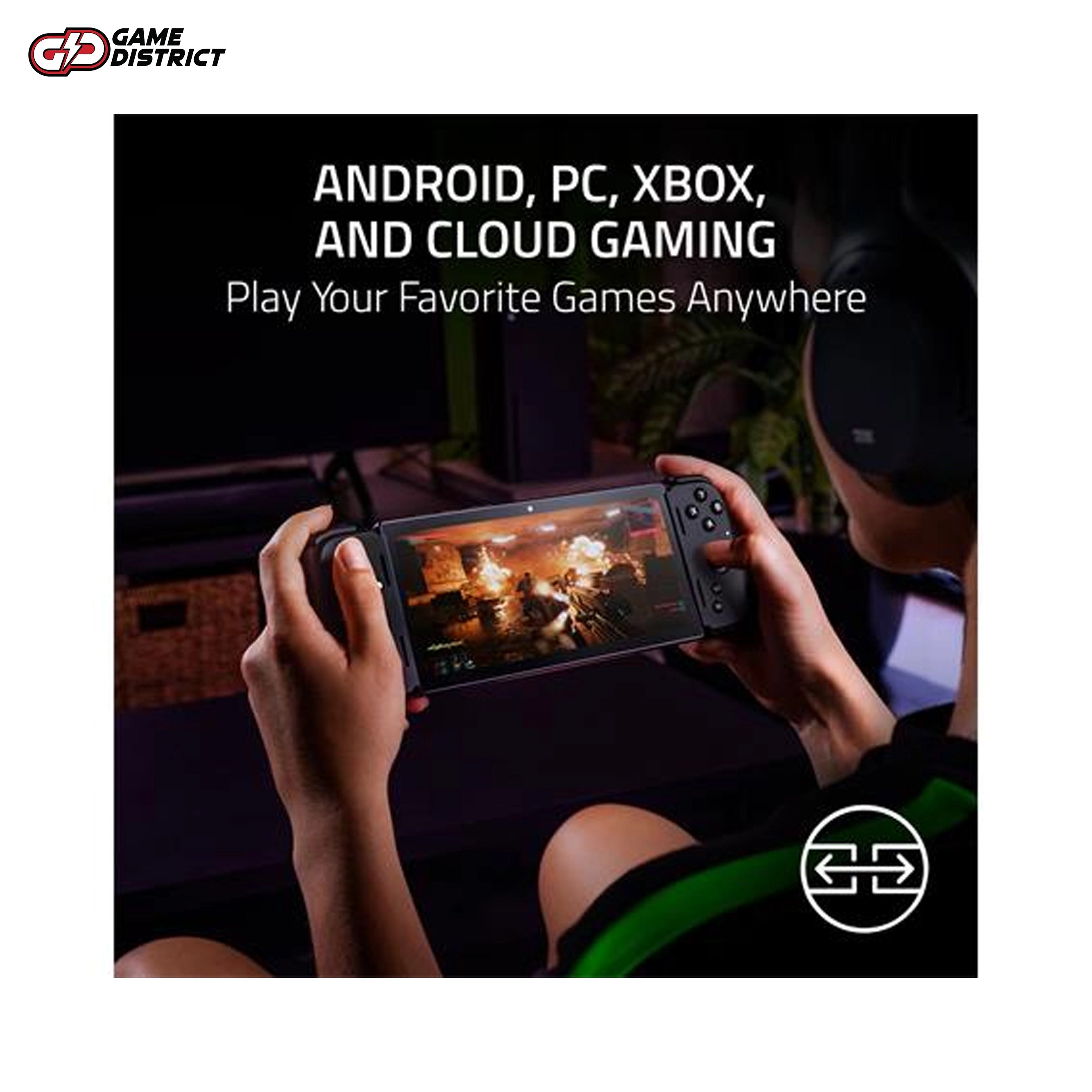 Razer Kishi V2 Pro Controller attached to the Razer Edge Tablet, highlighting its analog triggers and console-class control."
"Portable and lightweight Razer Edge Gaming Tablet with Kishi V2 Pro, ideal for Android, PC, and Xbox Cloud gaming.