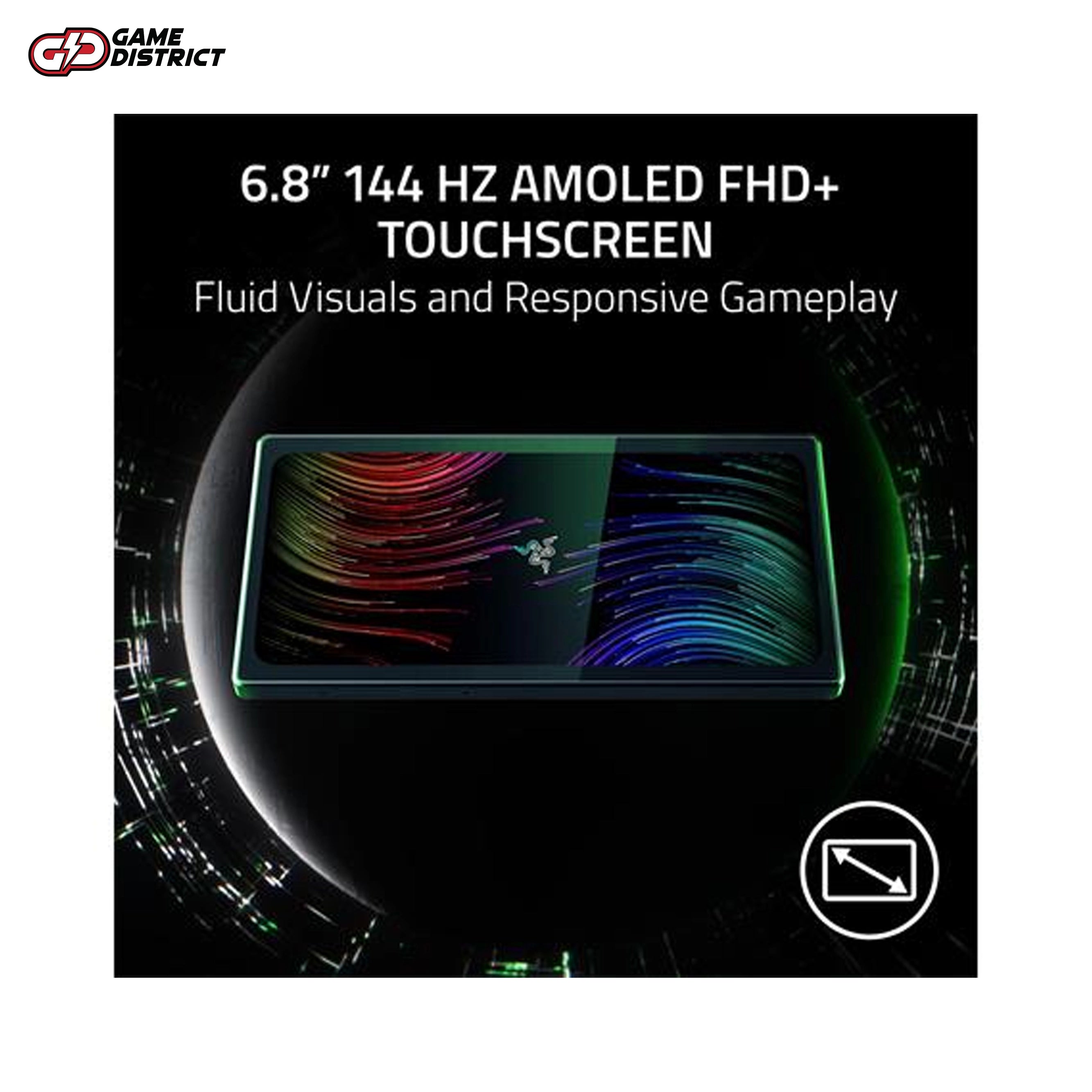 Razer Kishi V2 Pro Controller attached to the Razer Edge Tablet, highlighting its analog triggers and console-class control."
"Portable and lightweight Razer Edge Gaming Tablet with Kishi V2 Pro, ideal for Android, PC, and Xbox Cloud gaming.