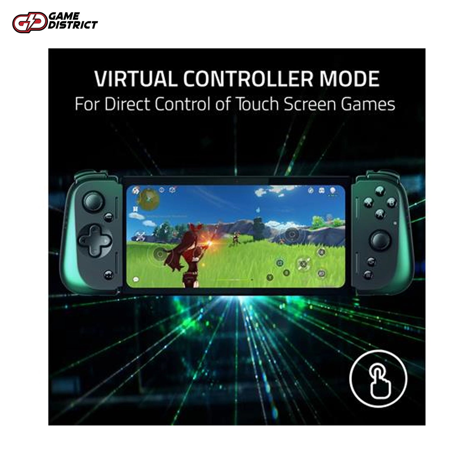 Razer Kishi V2 Pro Controller attached to the Razer Edge Tablet, highlighting its analog triggers and console-class control.
