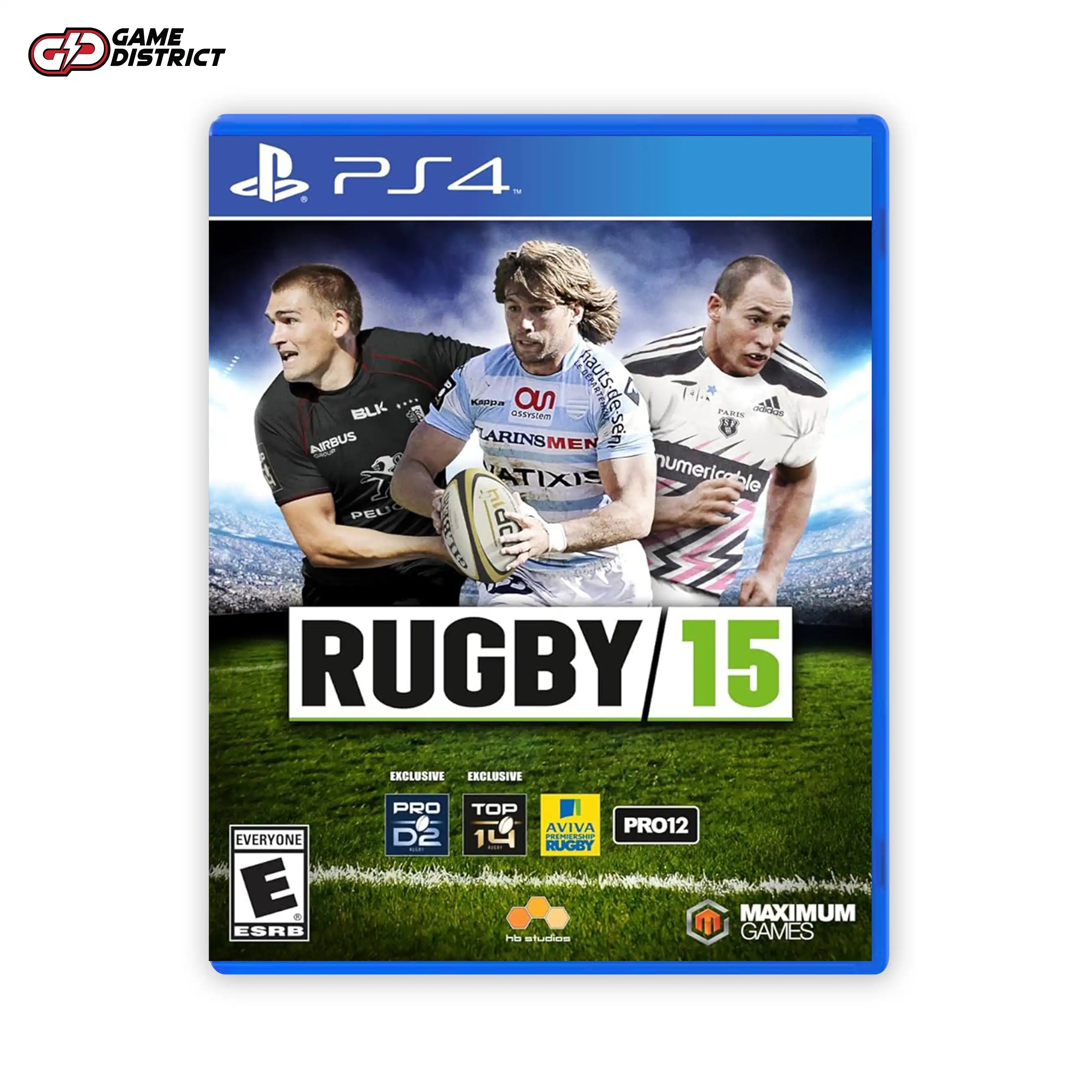 Rugby 15  PS4 Game Cover DVD Buy Online Mockup Used