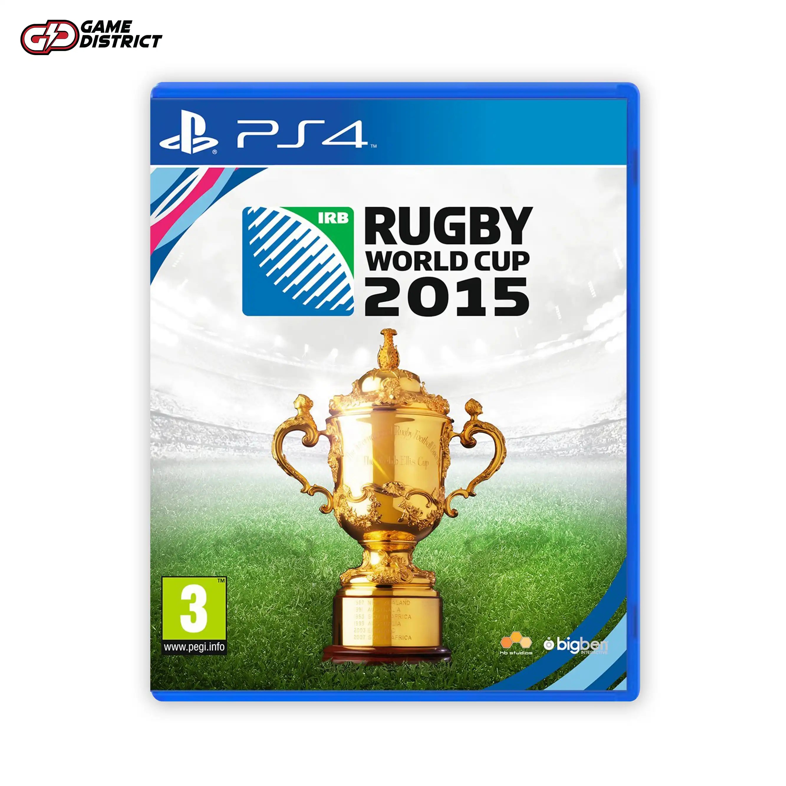Rugby World Cup 2015 PS4 Game Cover DVD Buy Online Mockup Used