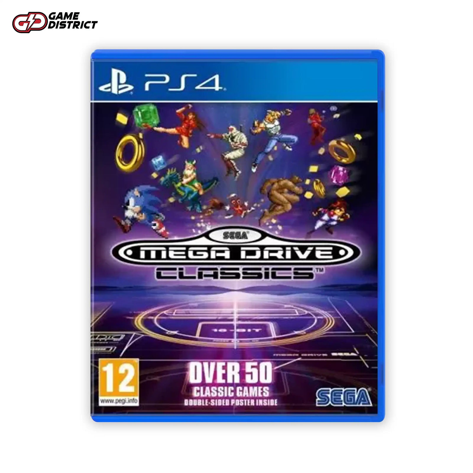 SEGA_MEGA_DRIVE_CLASSICS PS4 Game Cover DVD Buy Online Mockup Used
