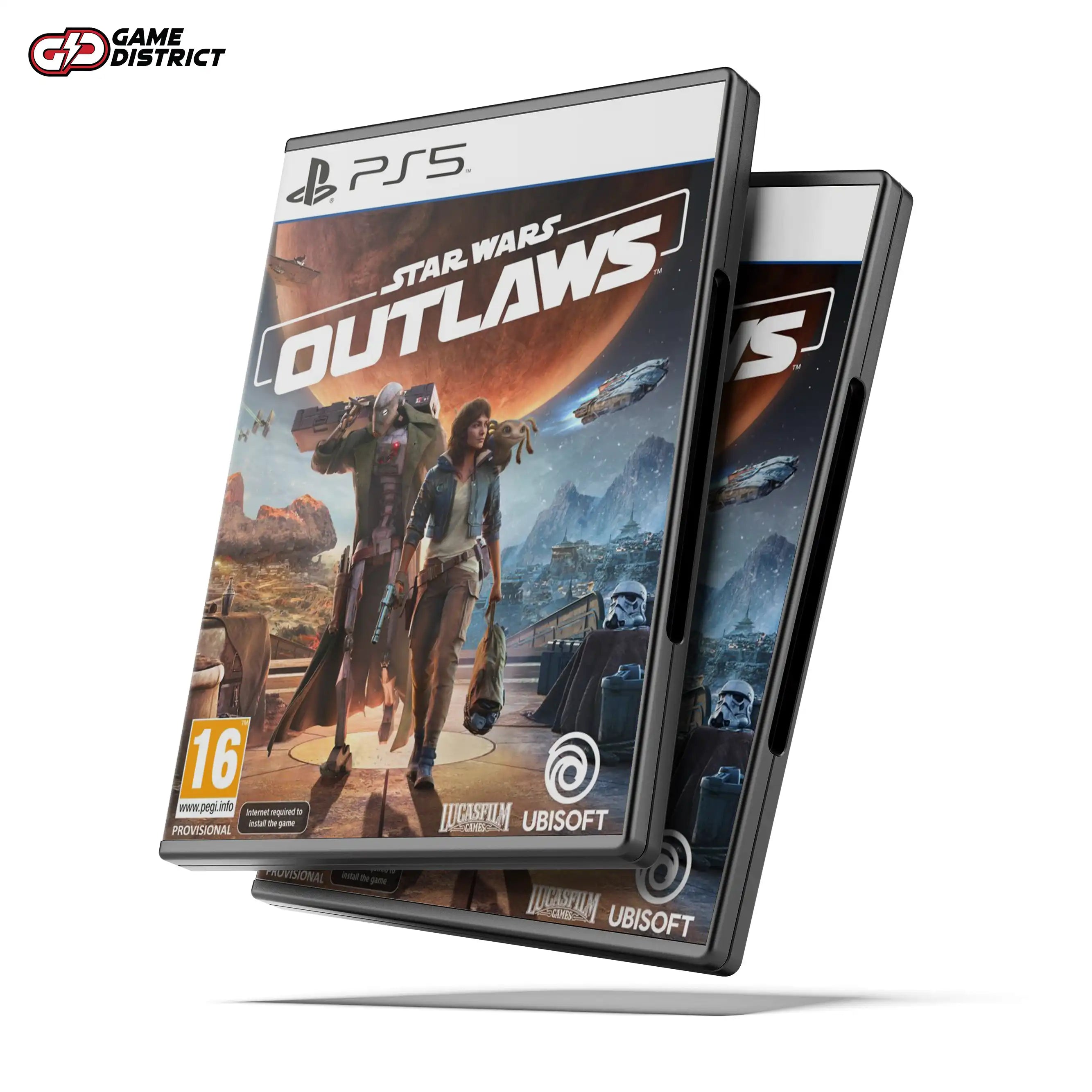 STAR WARS OUTLAWS Game Cover DVD Buy Online Mockup Used