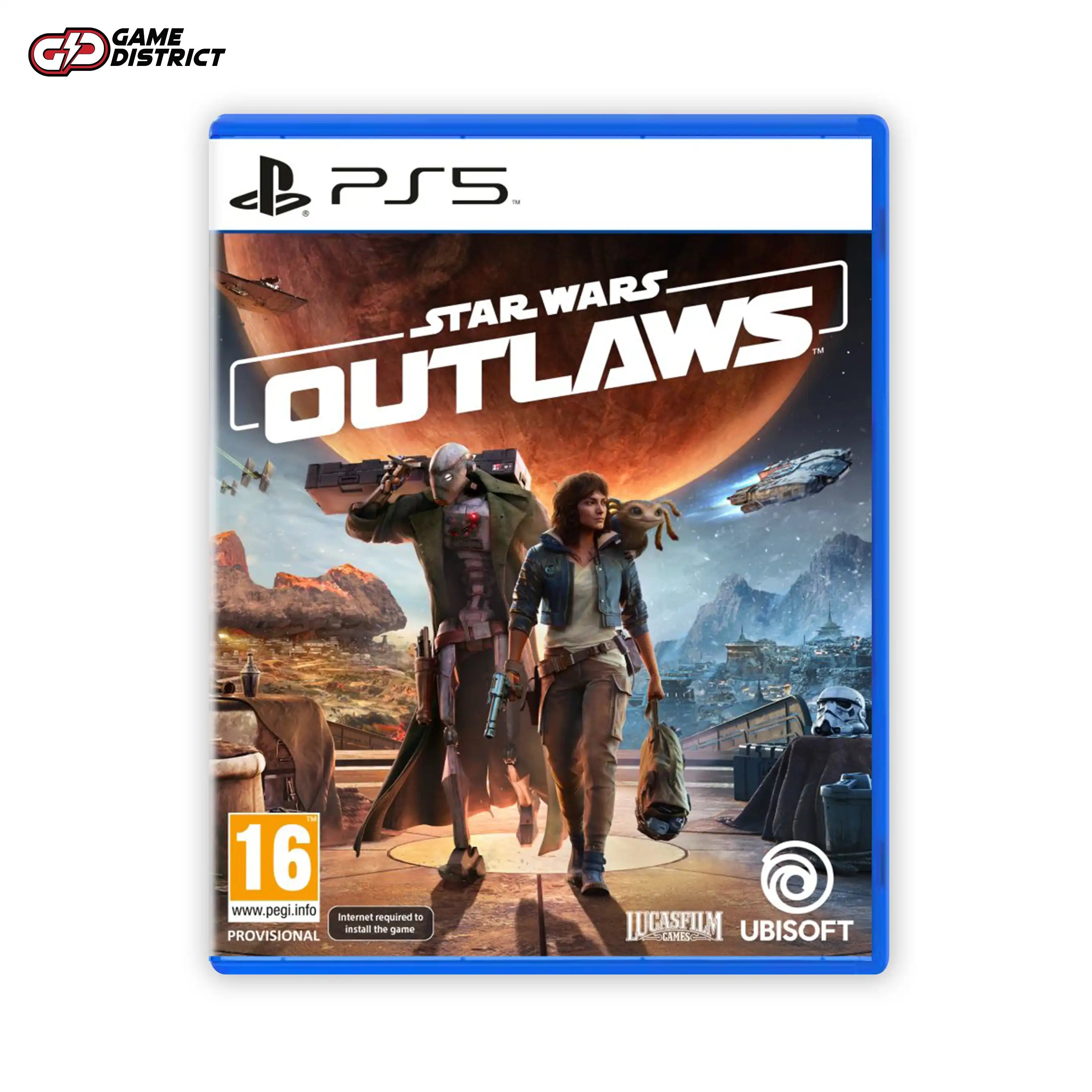 STAR WARS OUTLAWS Game Cover DVD Buy Online Mockup Used