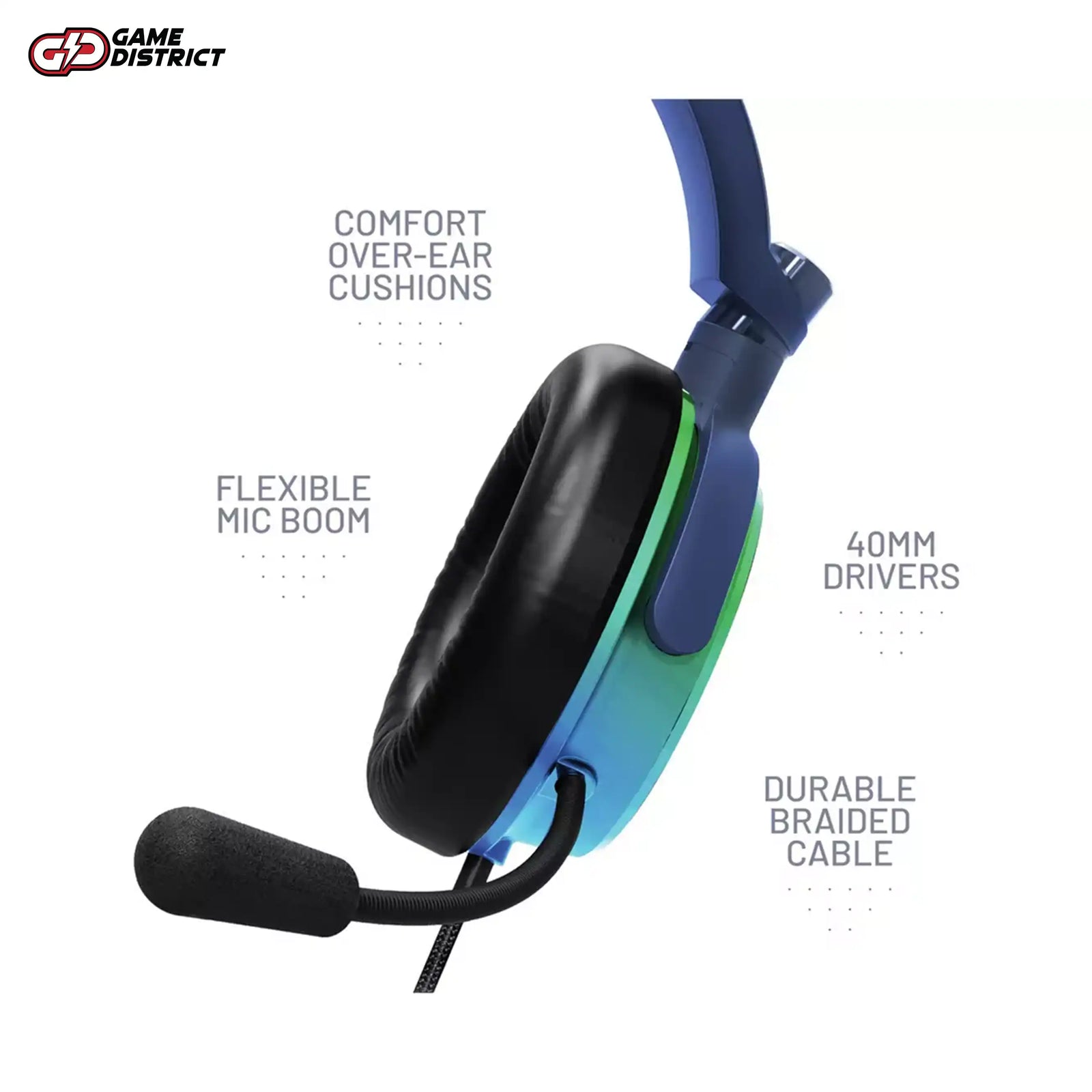 STEALTH C6-100 Gaming Headset Xbox, PS, Switch - Blue and Green