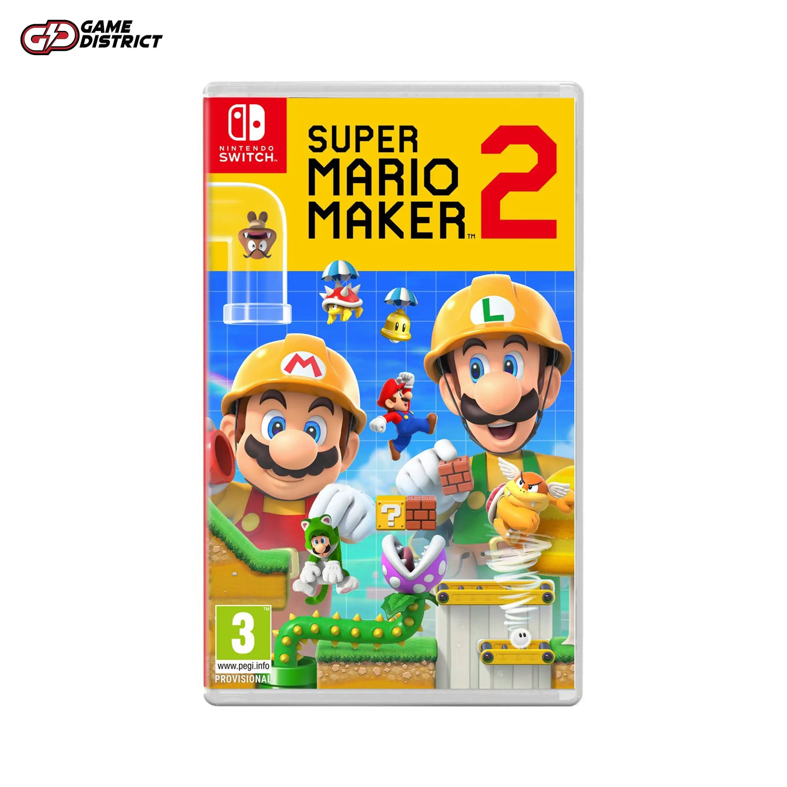 SUPER MARIO MAKER 2 Nintendo Game Cover DVD Buy Online Mockup Used