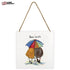 Sam Toft (Warm Inside) wooden block featuring a printed panel with white edges, size 20x20cm."
"Lightweight Sam Toft (Warm Inside) wooden block with natural woodgrain details and attached hanging string.