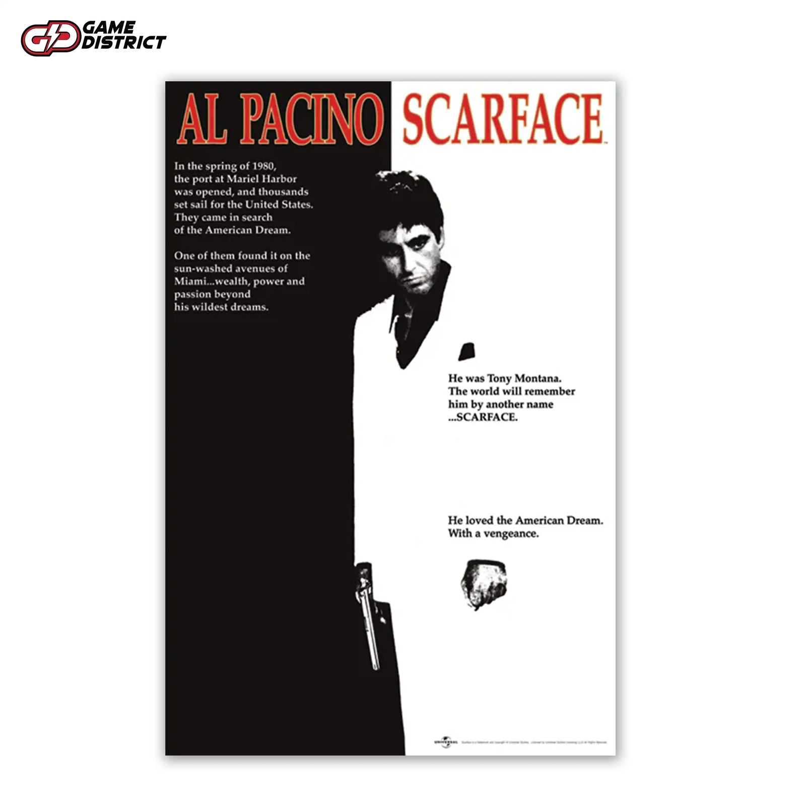 Scarface - Movie Sheet 61 X 91.5cm Maxi Poster