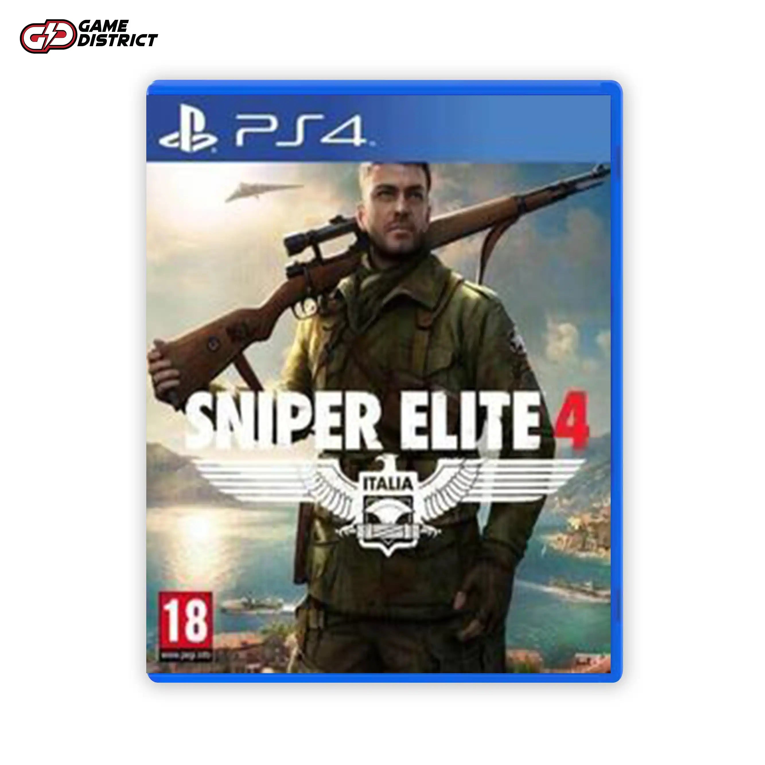 Sniper Elite 4 PS4 Game Cover DVD Buy Online Mockup Used