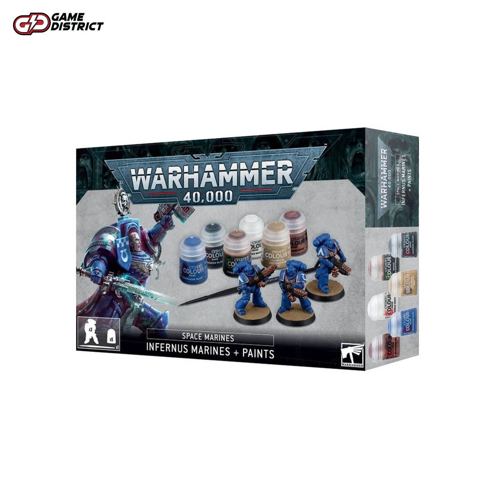 Warhammer 40,000: Space Marines Infernus Marines + Paints Set