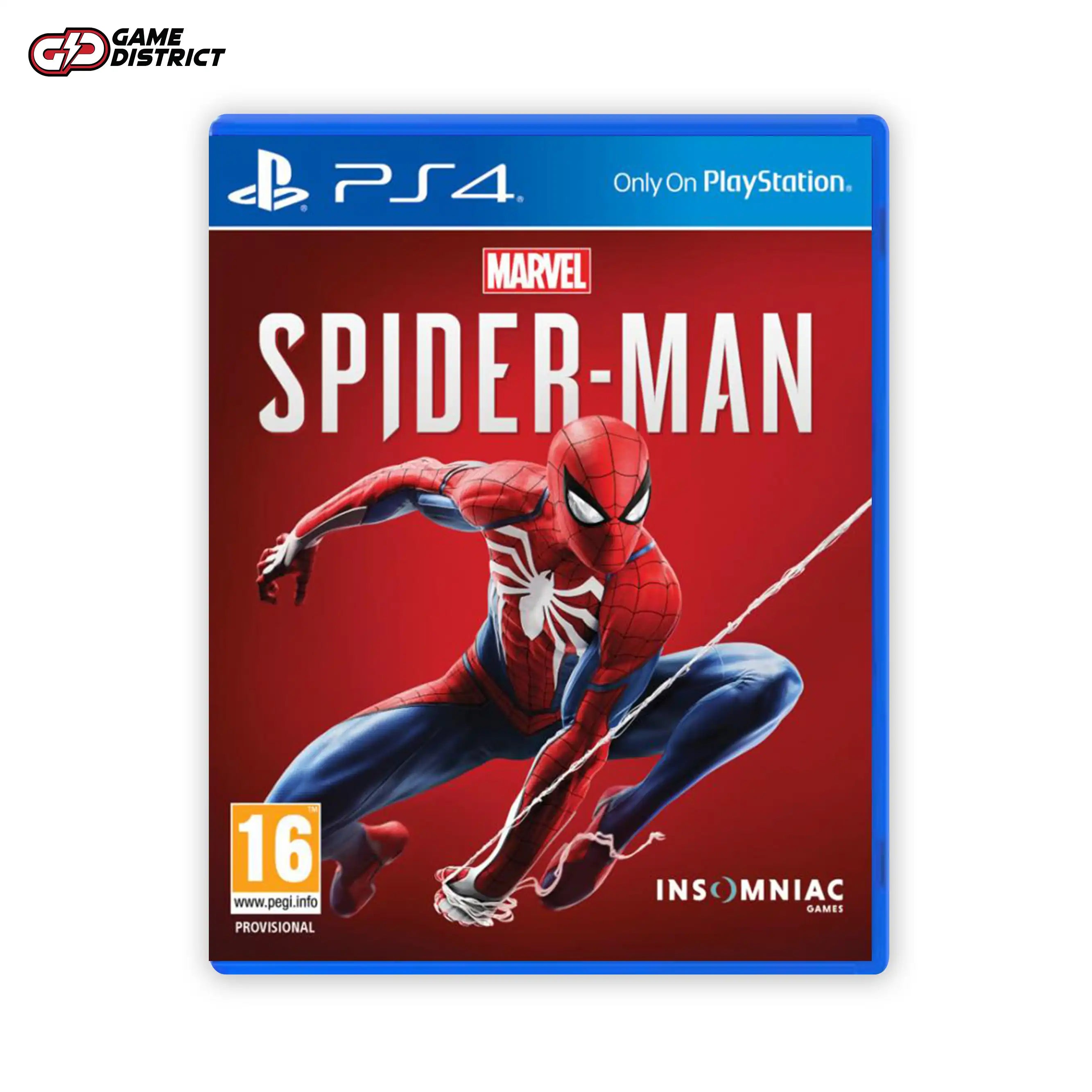 Spider-Man (2018) PS4 Game Cover DVD Buy Online Mockup Used