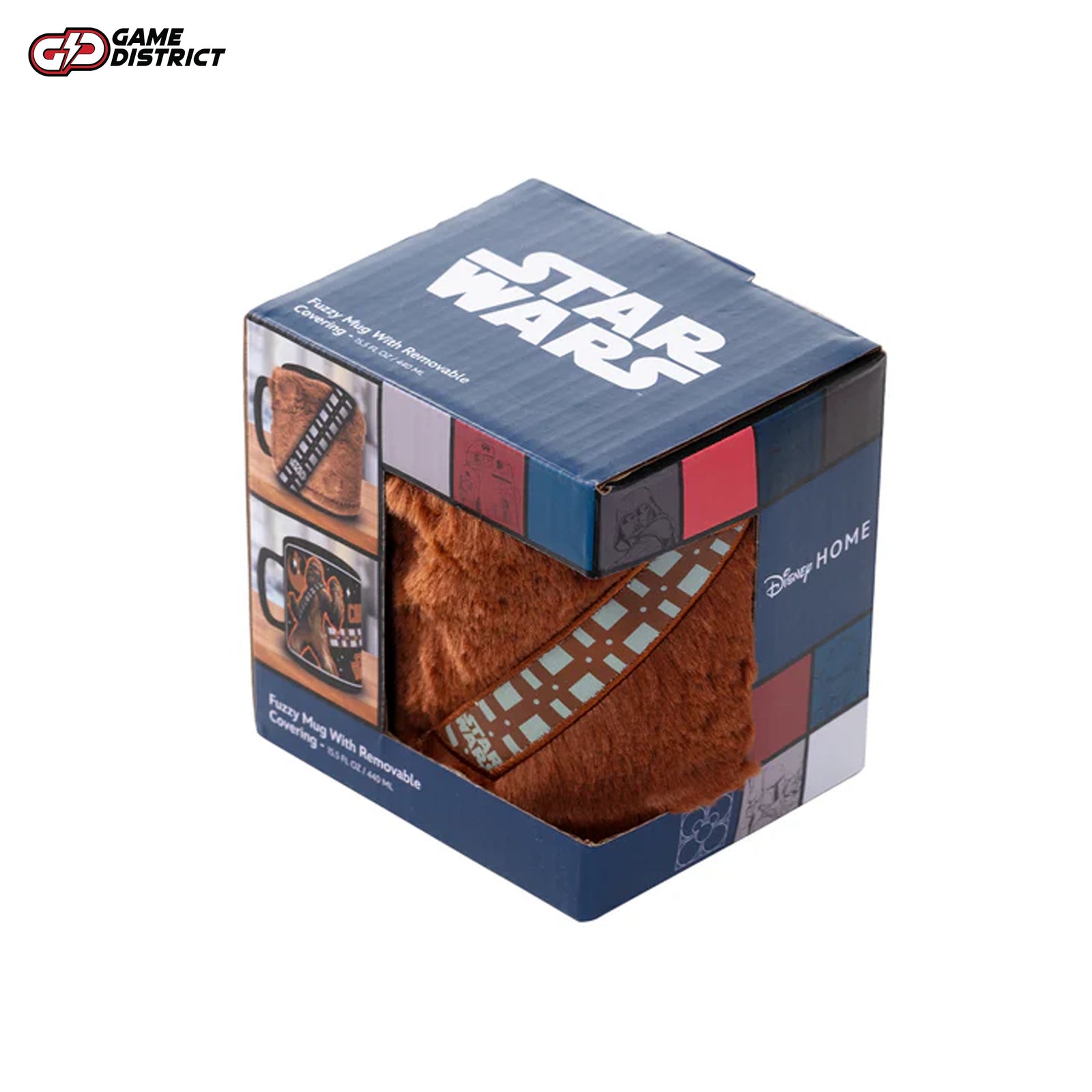 Star Wars (Chewbacca) Fuzzy Mug – 450ml officially licensed ceramic mug with a removable fuzzy cozy, featuring detailed Chewbacca artwork, ideal for Star Wars fans and collectors.