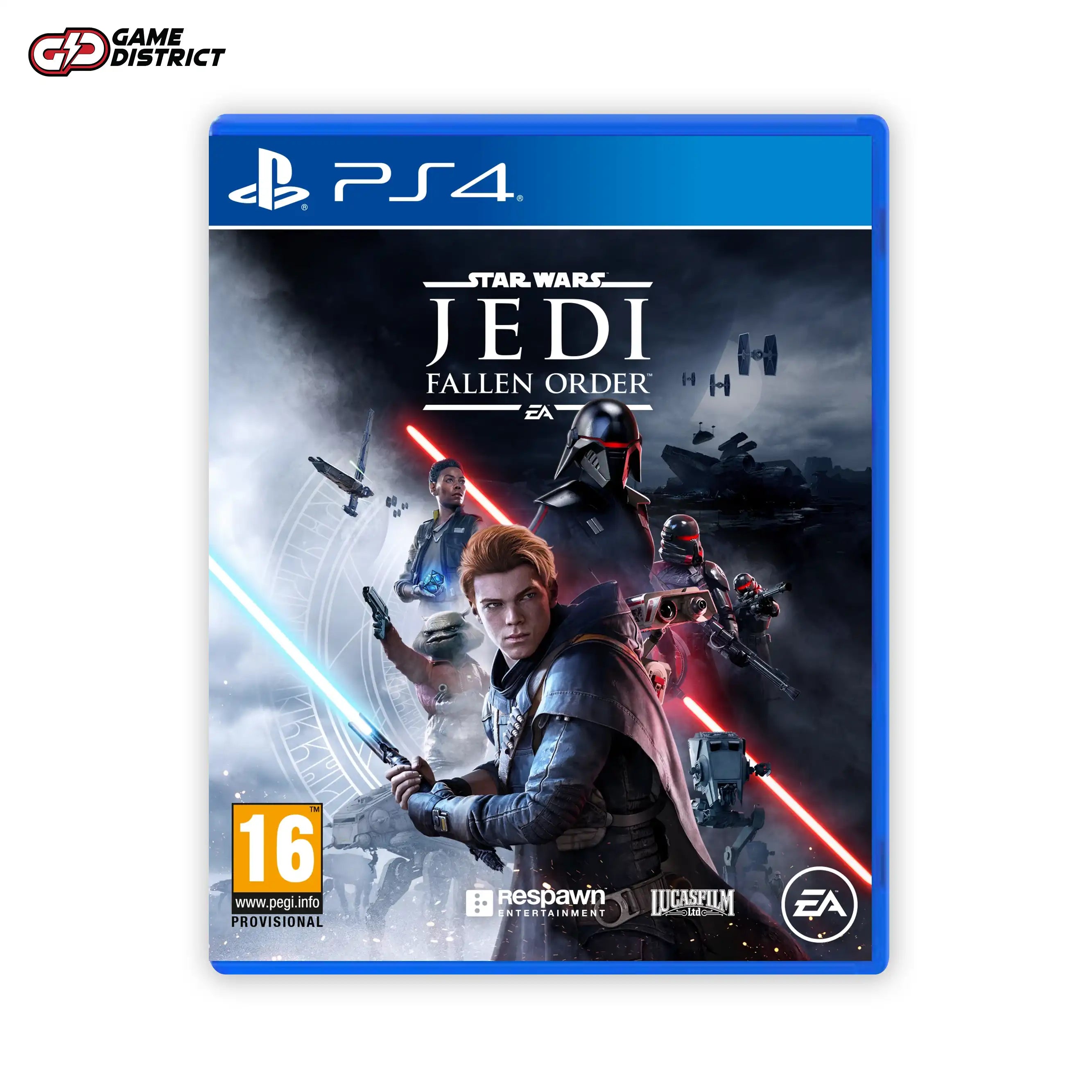 Star Wars Jedi Fallen Order  PS4 Game Cover DVD Buy Online Mockup Used