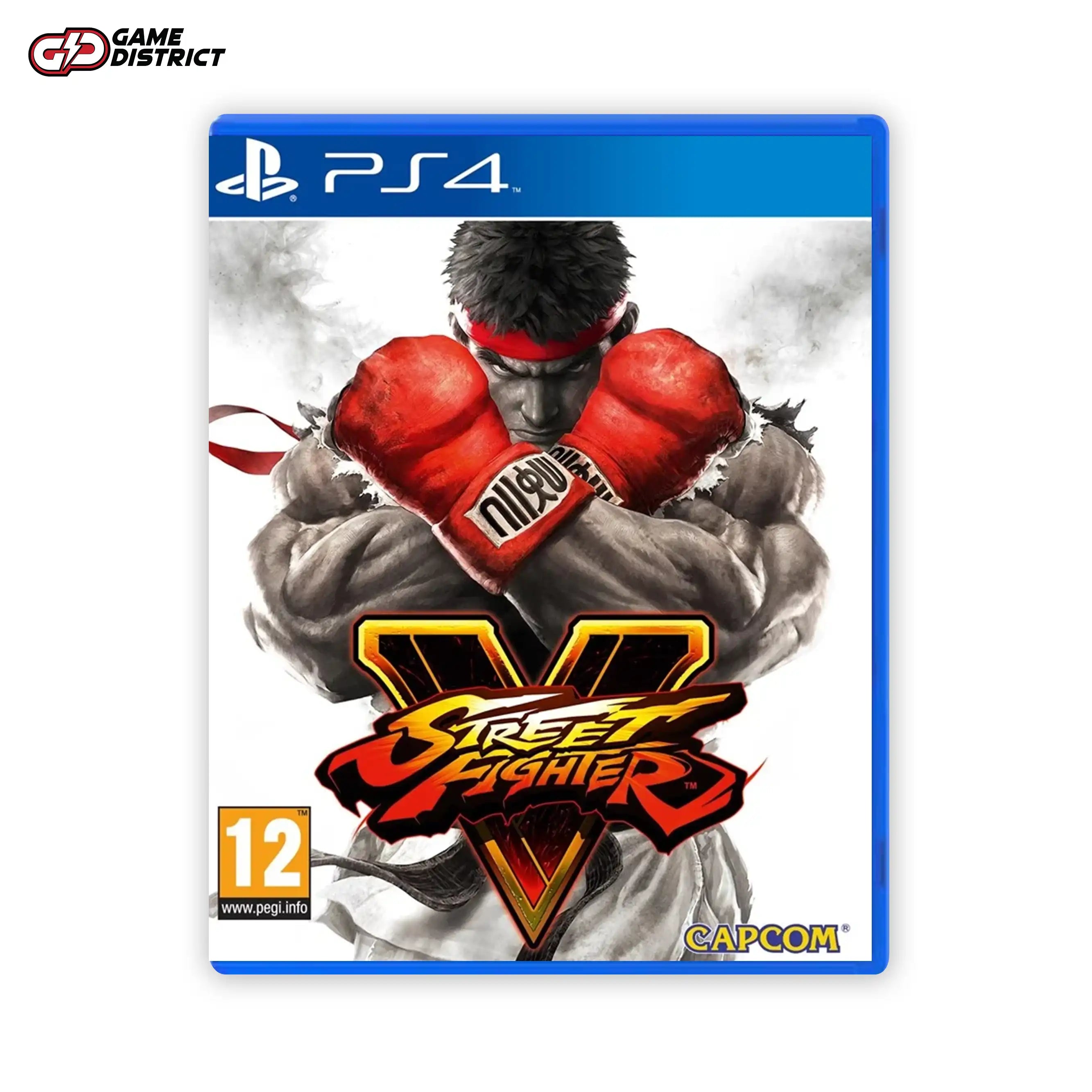 Street Fighter V  PS4 Game Cover DVD Buy Online Mockup Used