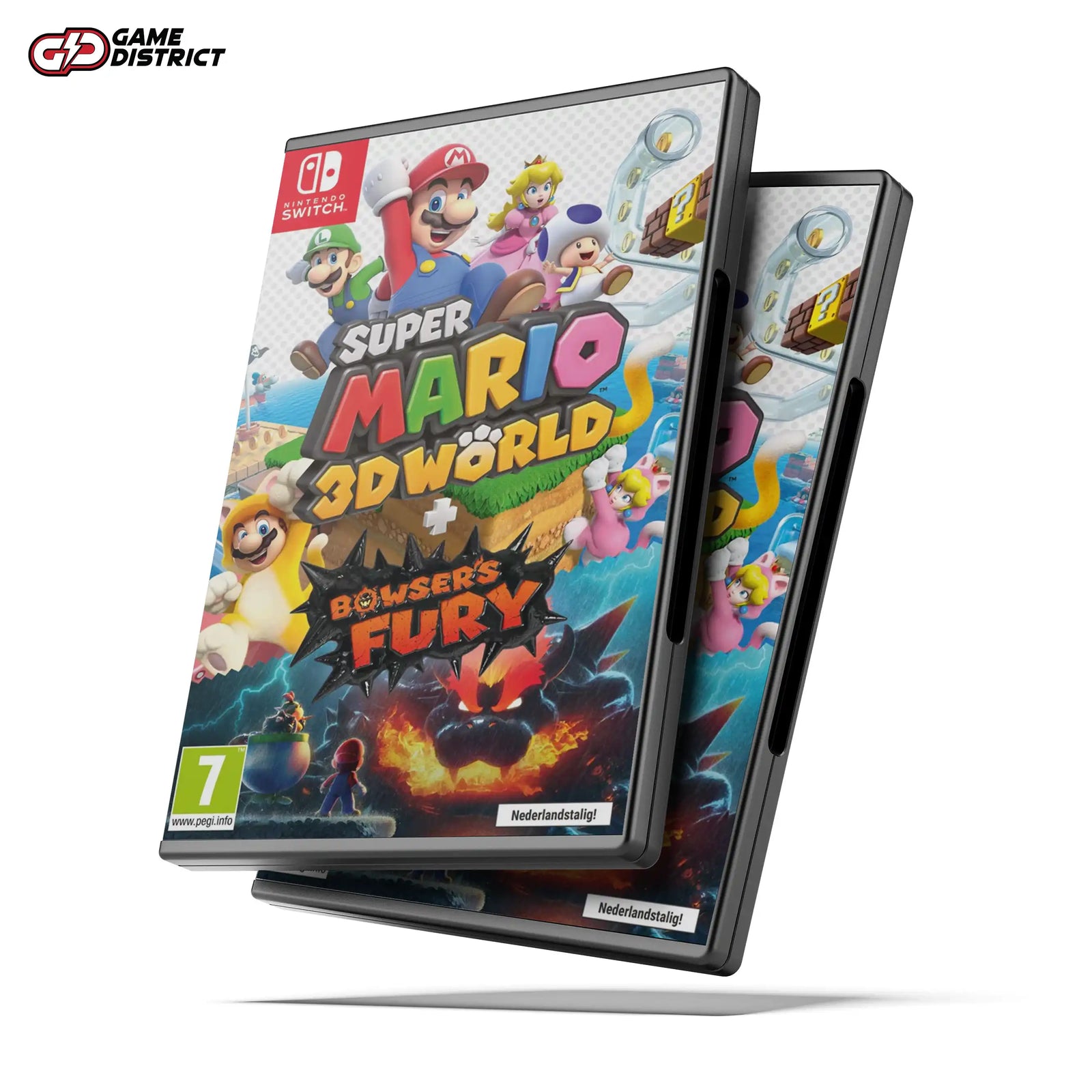 Super Mario 3D World + Bowser's Fury Nintendo Game Cover DVD Buy Online Mockup Used