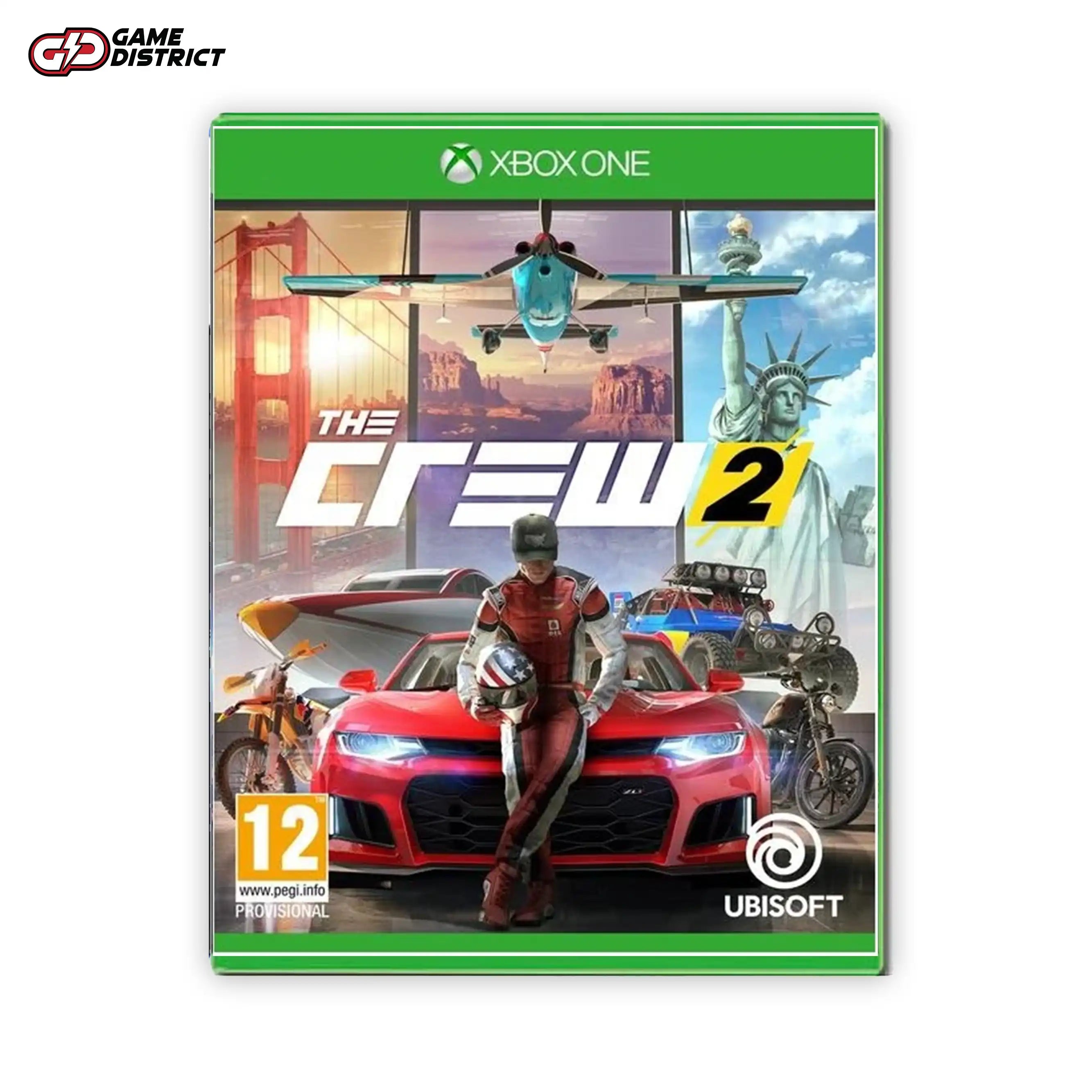 THE CREW2 Xbox Game Cover DVD Buy Online Mockup Used