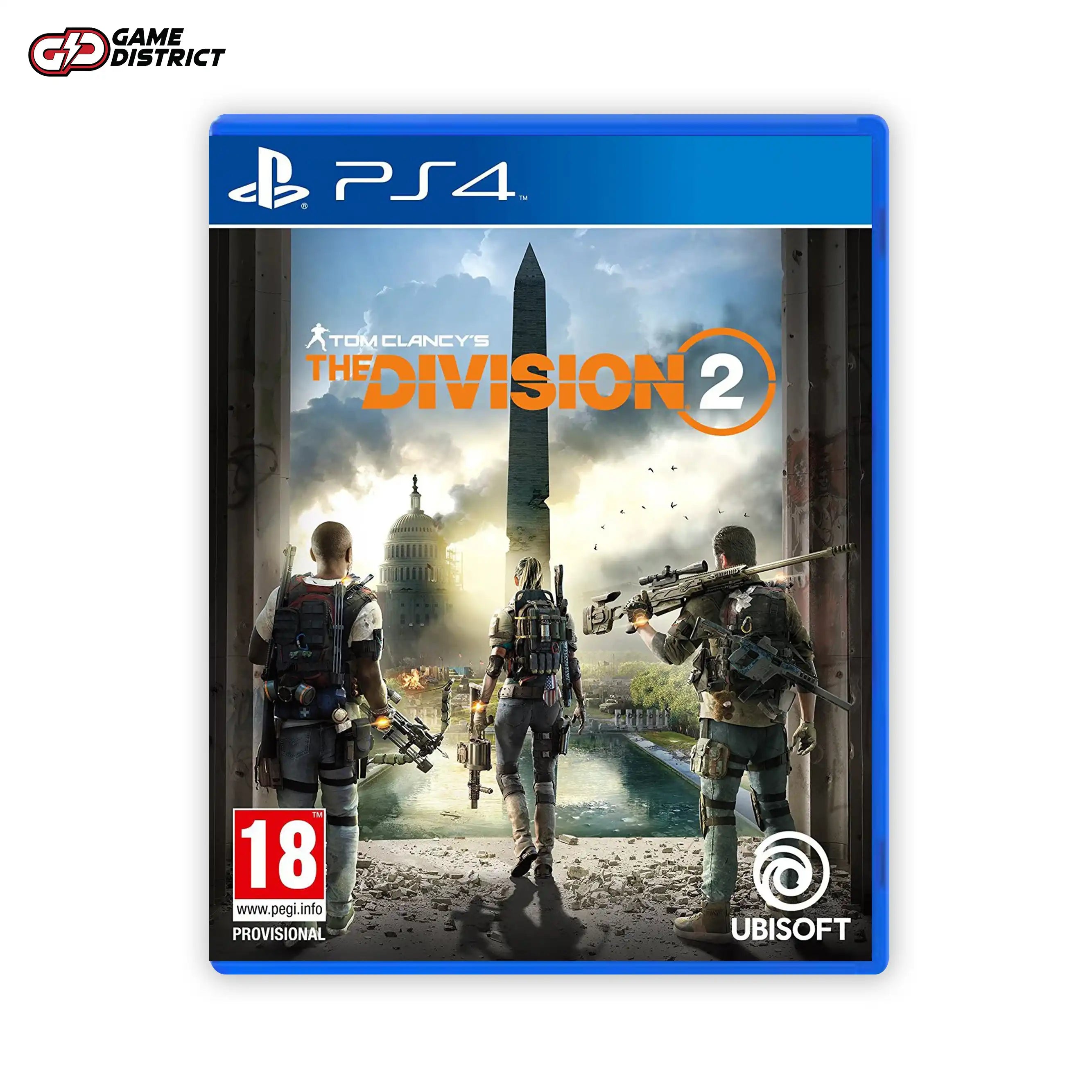 THE DIVISION 2 PS4 Game Cover DVD Buy Online Mockup Used