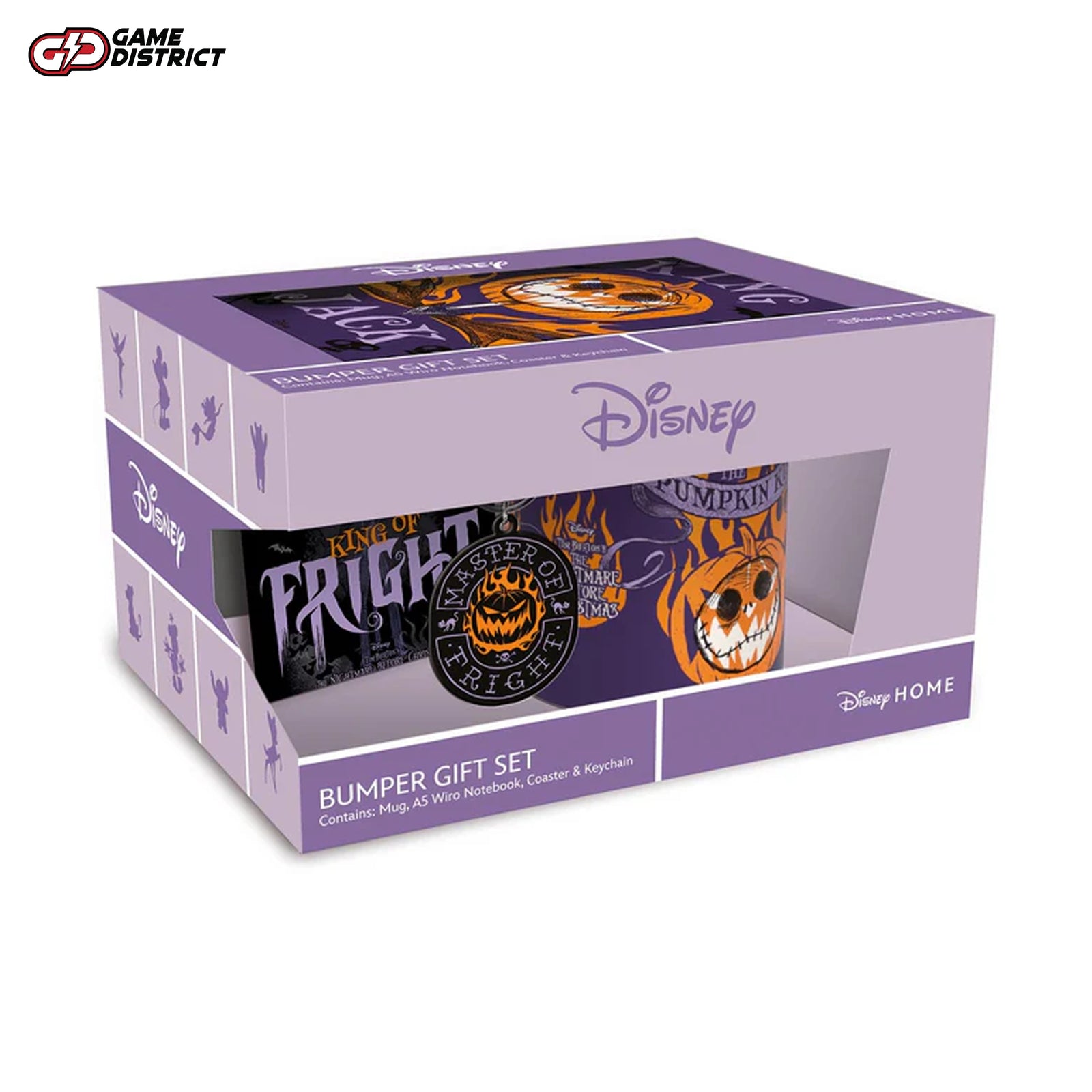 The Nightmare Before Christmas (Colourful Shadows) Bumper Gift Set (Mug, Coaster, Keychain & Notebook