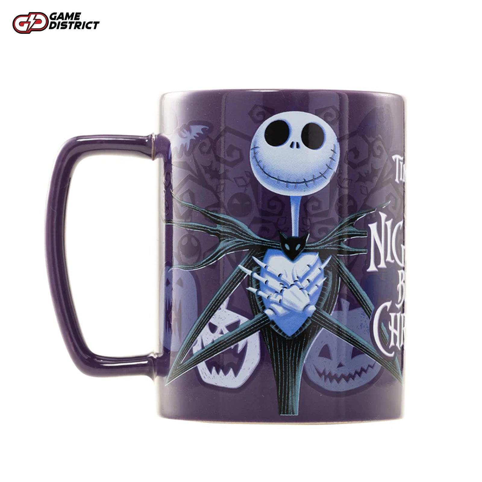 The Nightmare Before Christmas (Jack Skellington) 450ml fuzzy mug with a removable cozy cover, perfect for Halloween and Disney fans.