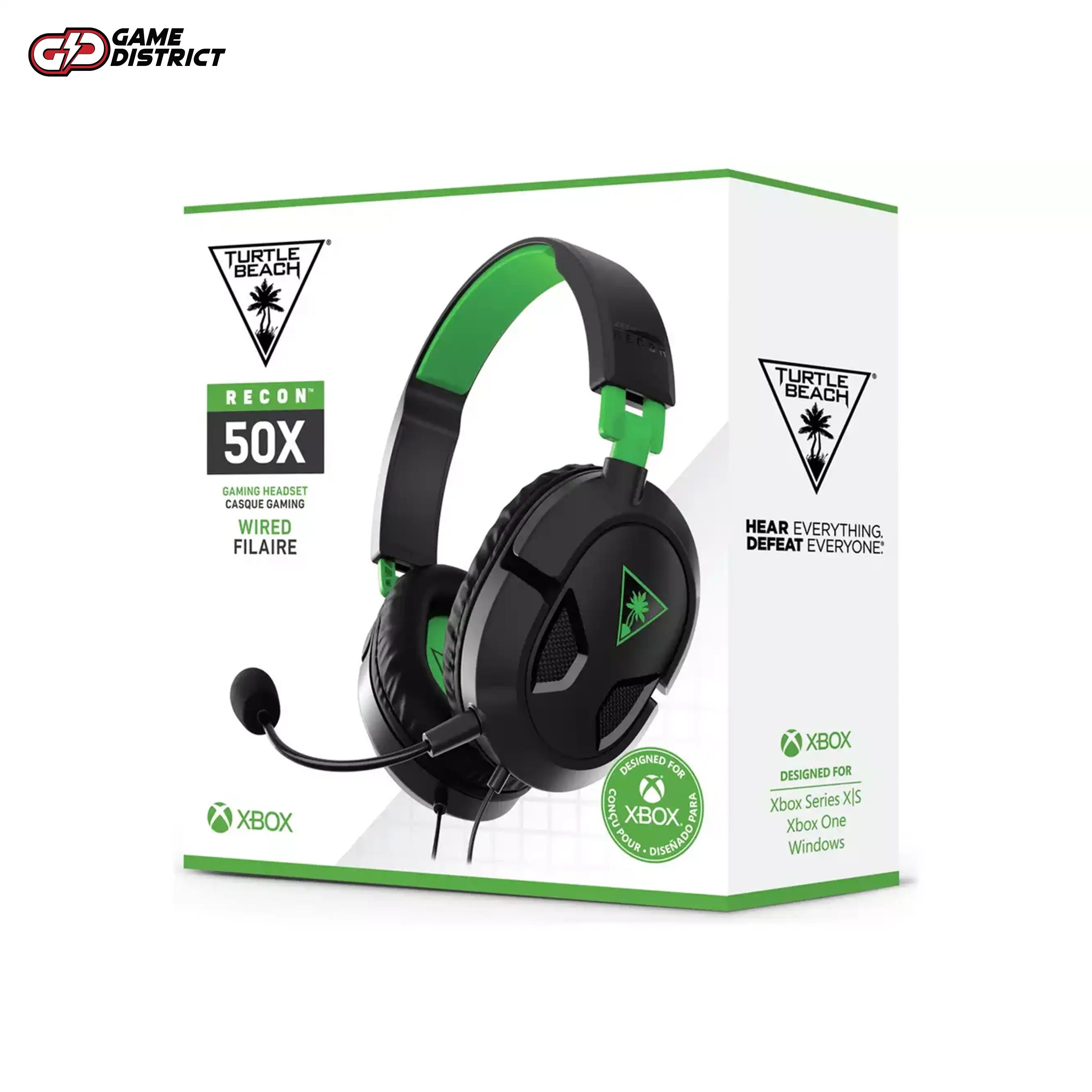 Turtle Beach Recon 50 PC, PS5, PS4, Xbox, Switch PC Headset Black and Green