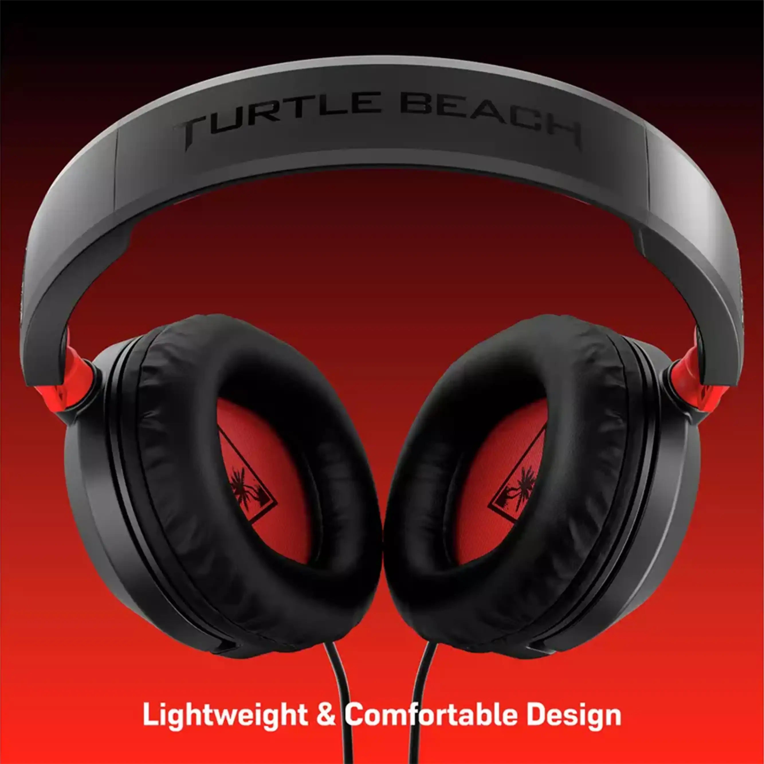 Turtle Beach Recon 50 PC, PS5, PS4, Xbox, Switch PC Headset Black and Red