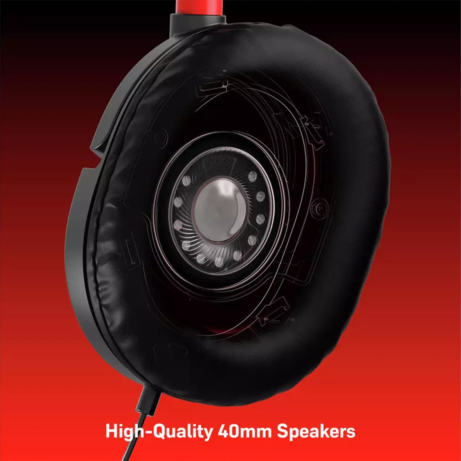 Turtle Beach Recon 50 PC, PS5, PS4, Xbox, Switch PC Headset Black and Red