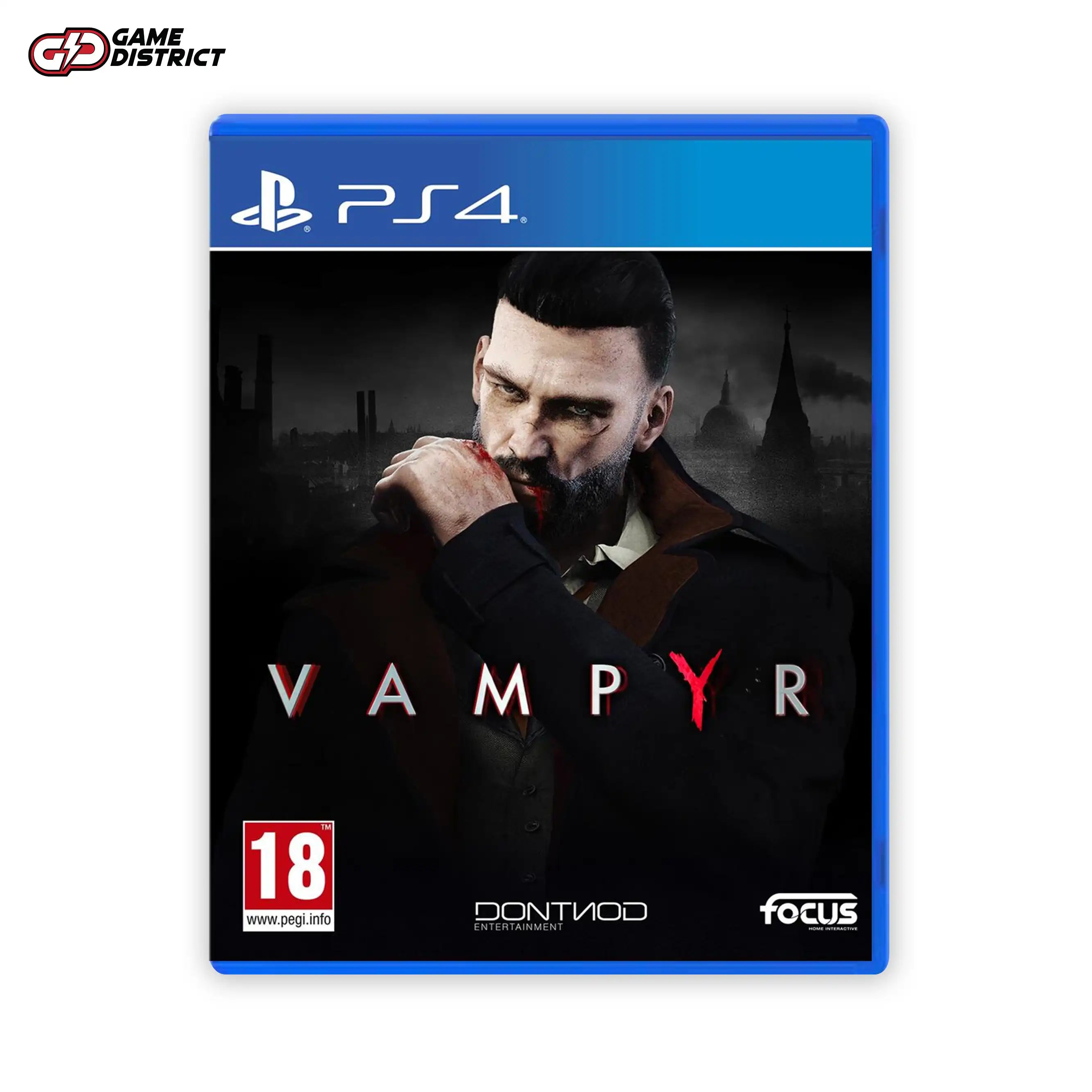 Vampyr PS4 Game Cover DVD Buy Online Mockup Used