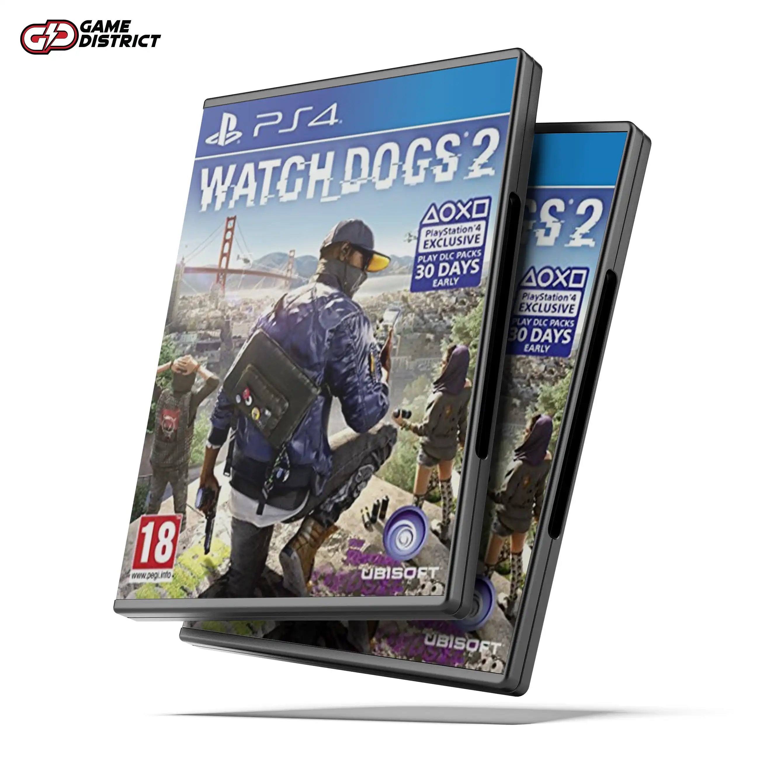 WATCH DOGS 2 PS4 Game Cover DVD Buy Online Mockup Used