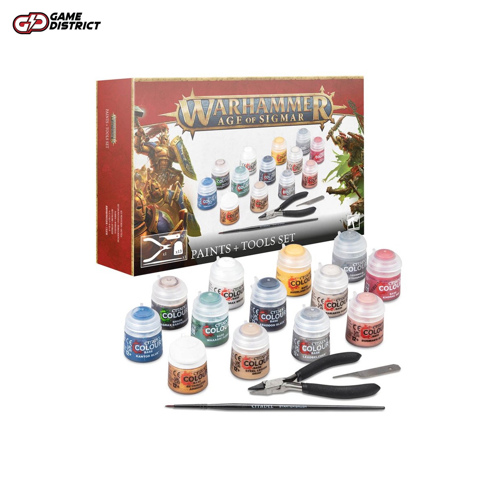 Warhammer Age of Sigmar: Paints + Tools Set
