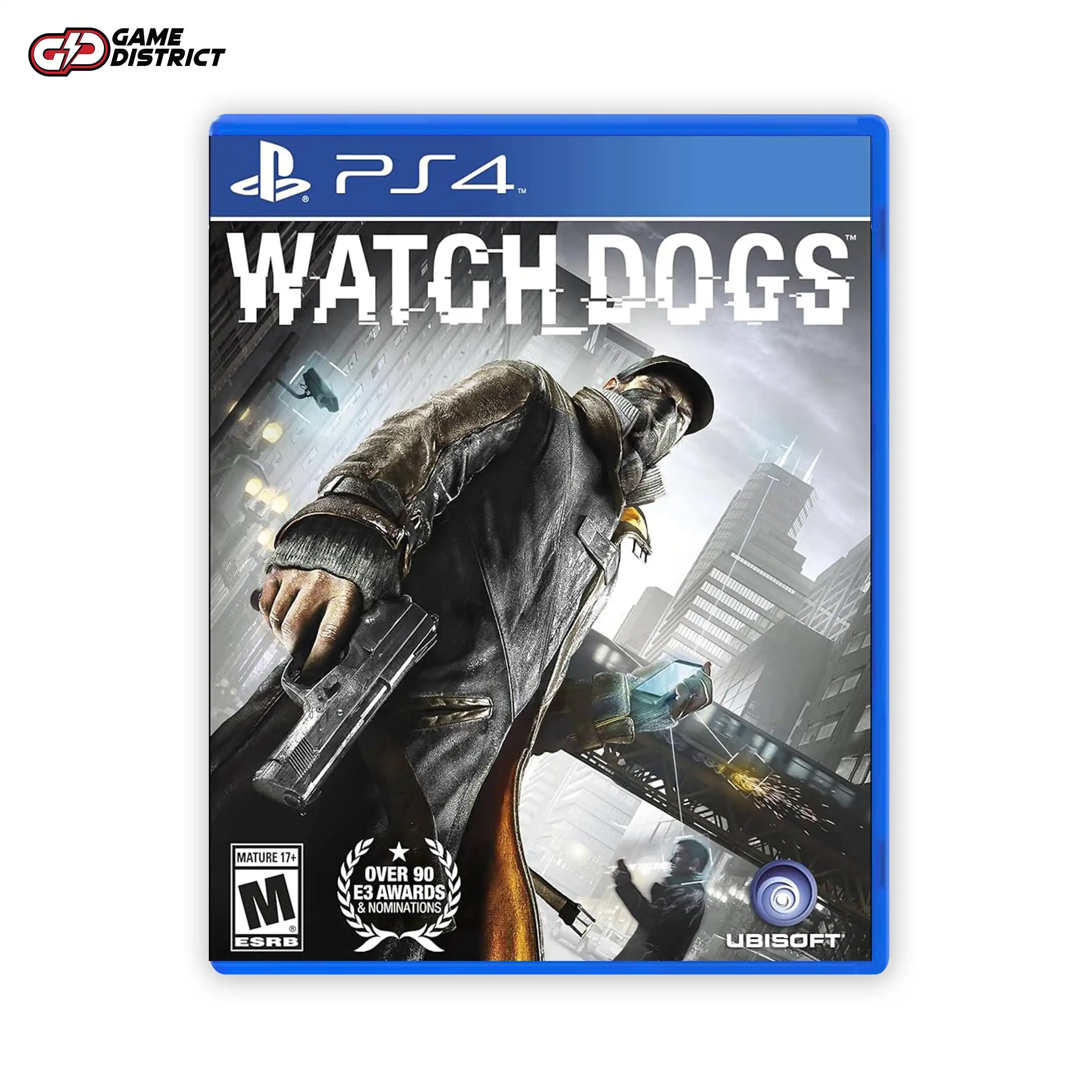 Watch Dogs PS4 Game Cover DVD Buy Online Mockup Used