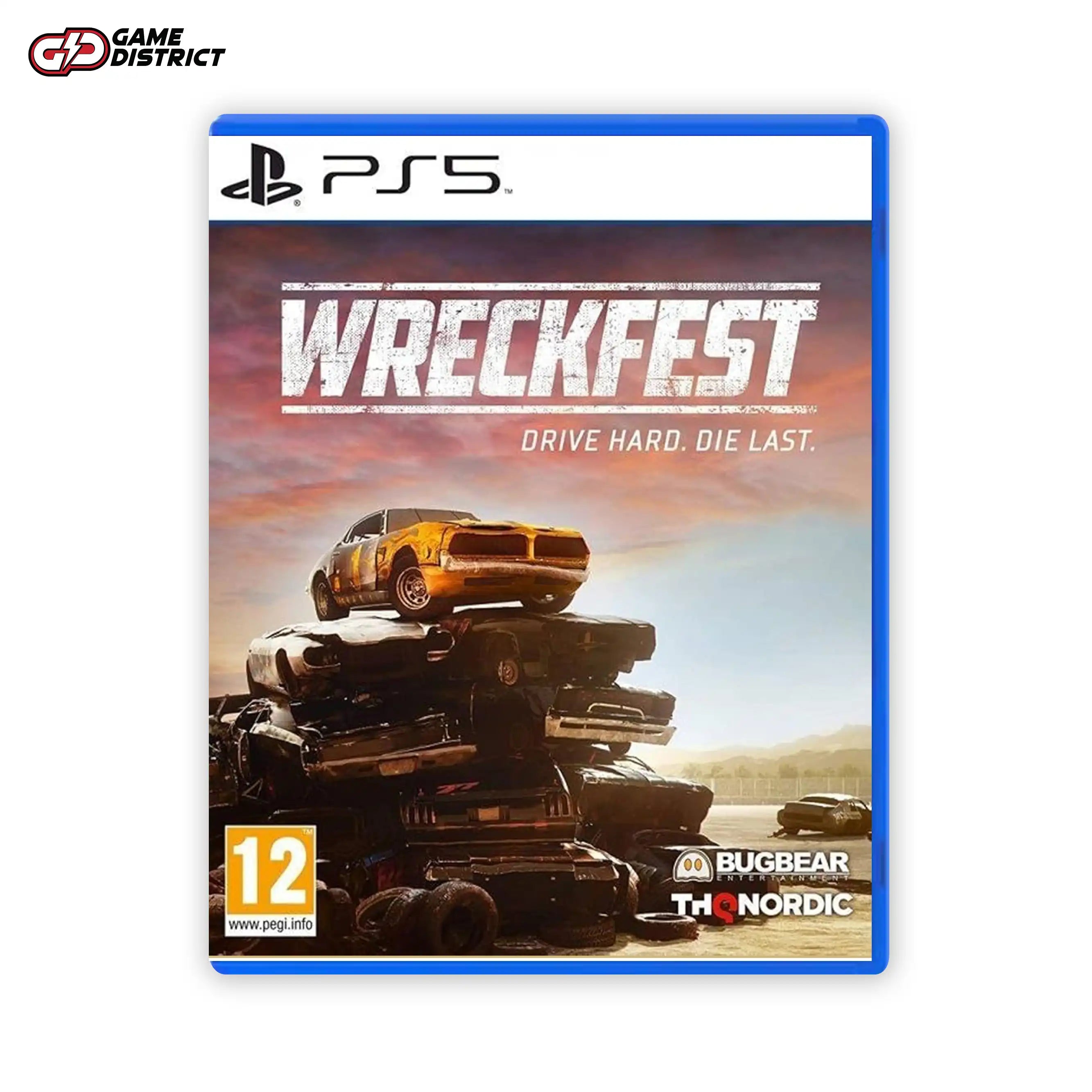 Wreckfest Game Cover DVD Buy Online Mockup Used