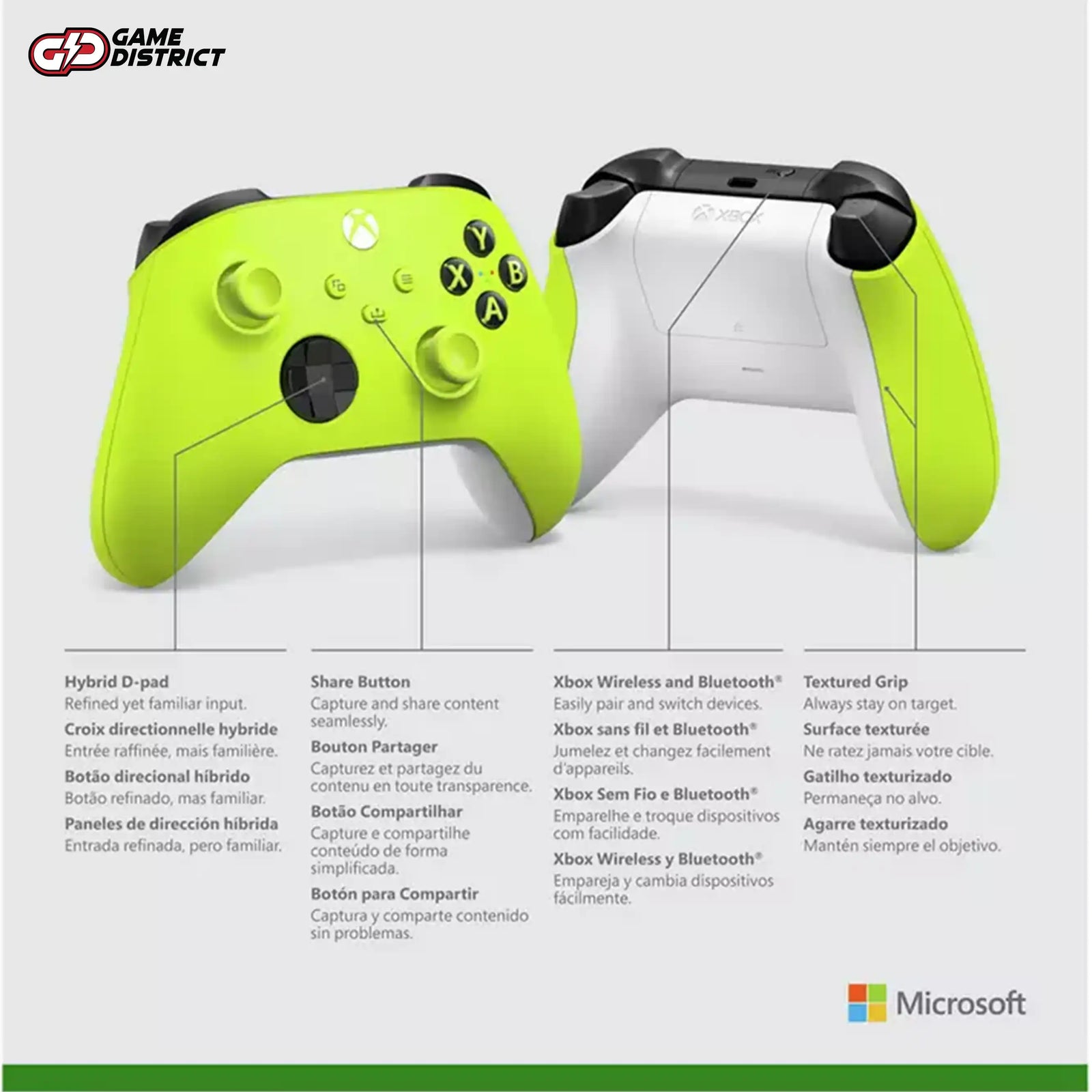 Xbox Series X & S Wireless Controller - Electric Volt