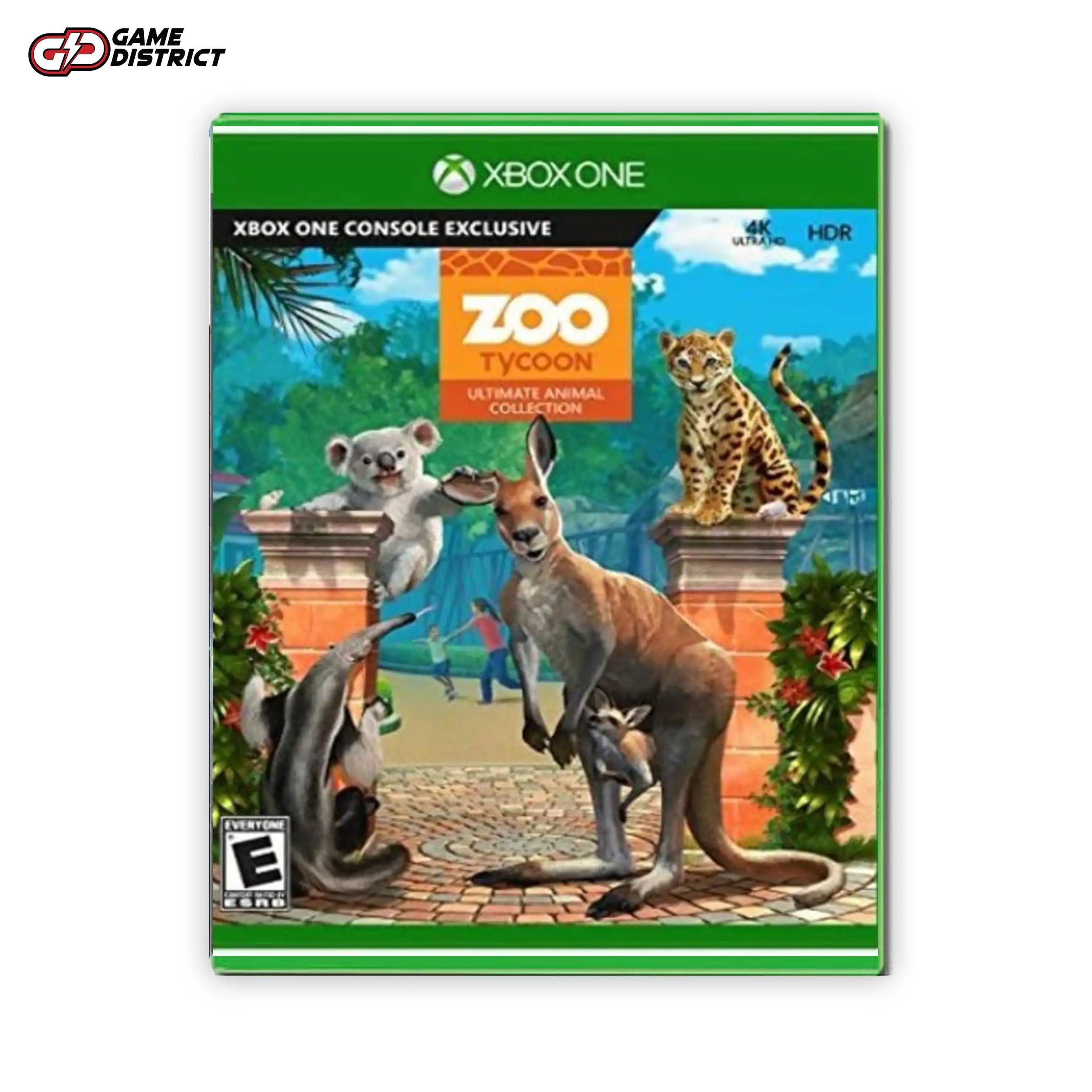 Zoo Tycoon Ultimate Animal Collection Xbox Game Cover DVD Buy Online Mockup Used