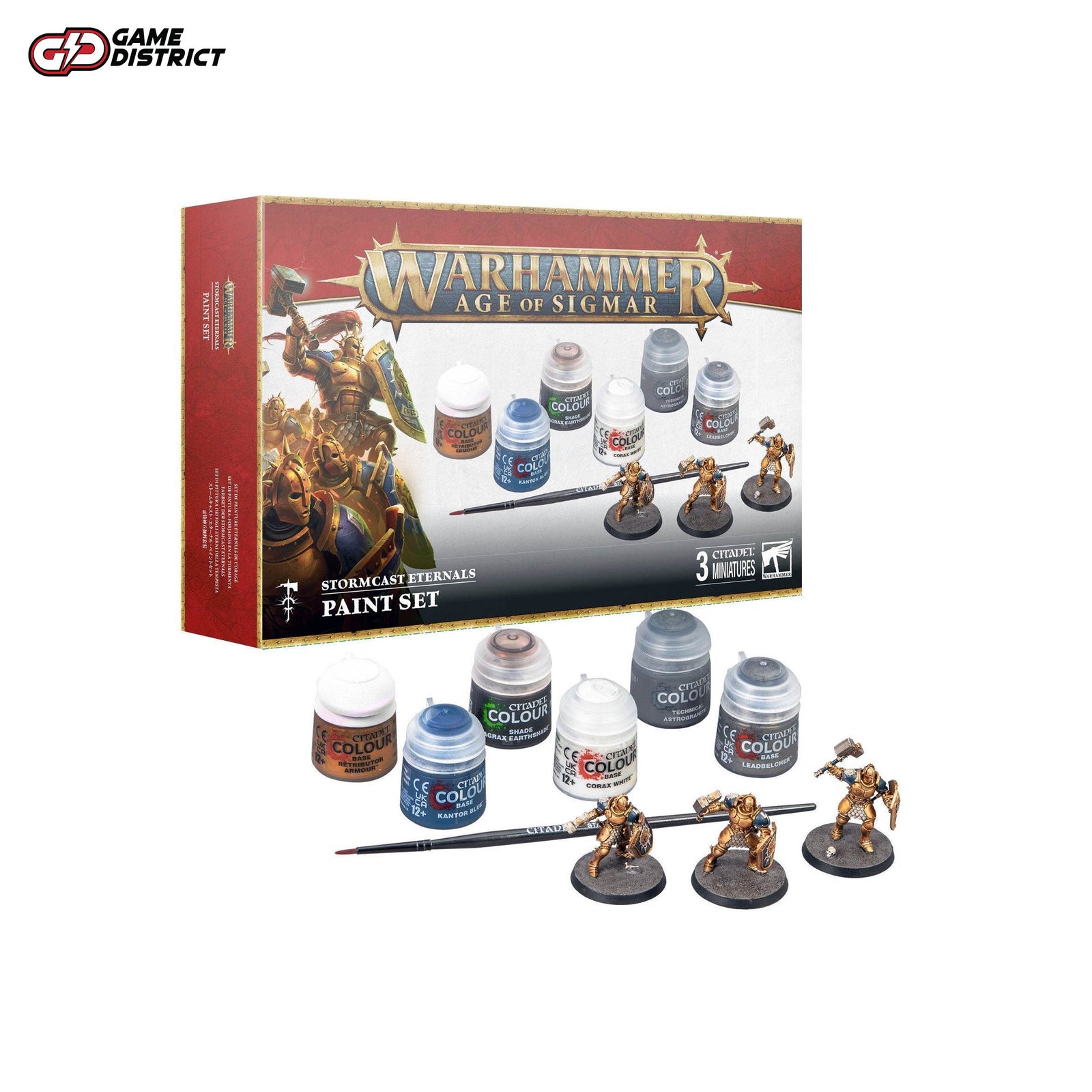 Warhammer Age of Sigmar: Stormcast Eternals Paint + Tools Set